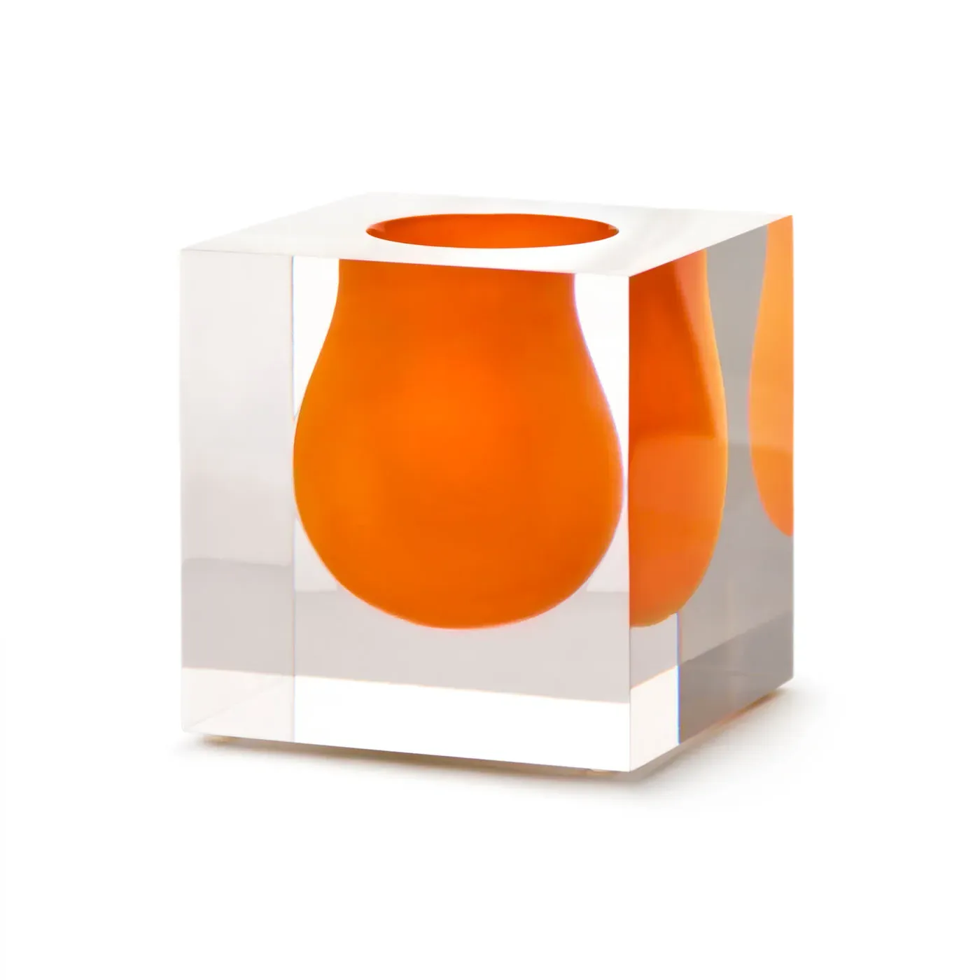 Mini Scoop Vase - Clear Acrylic