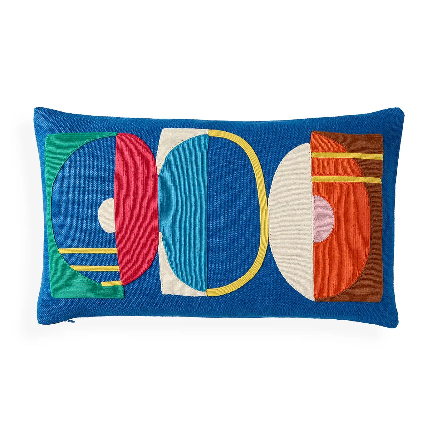 Monterey Circles Cushion - Linen image