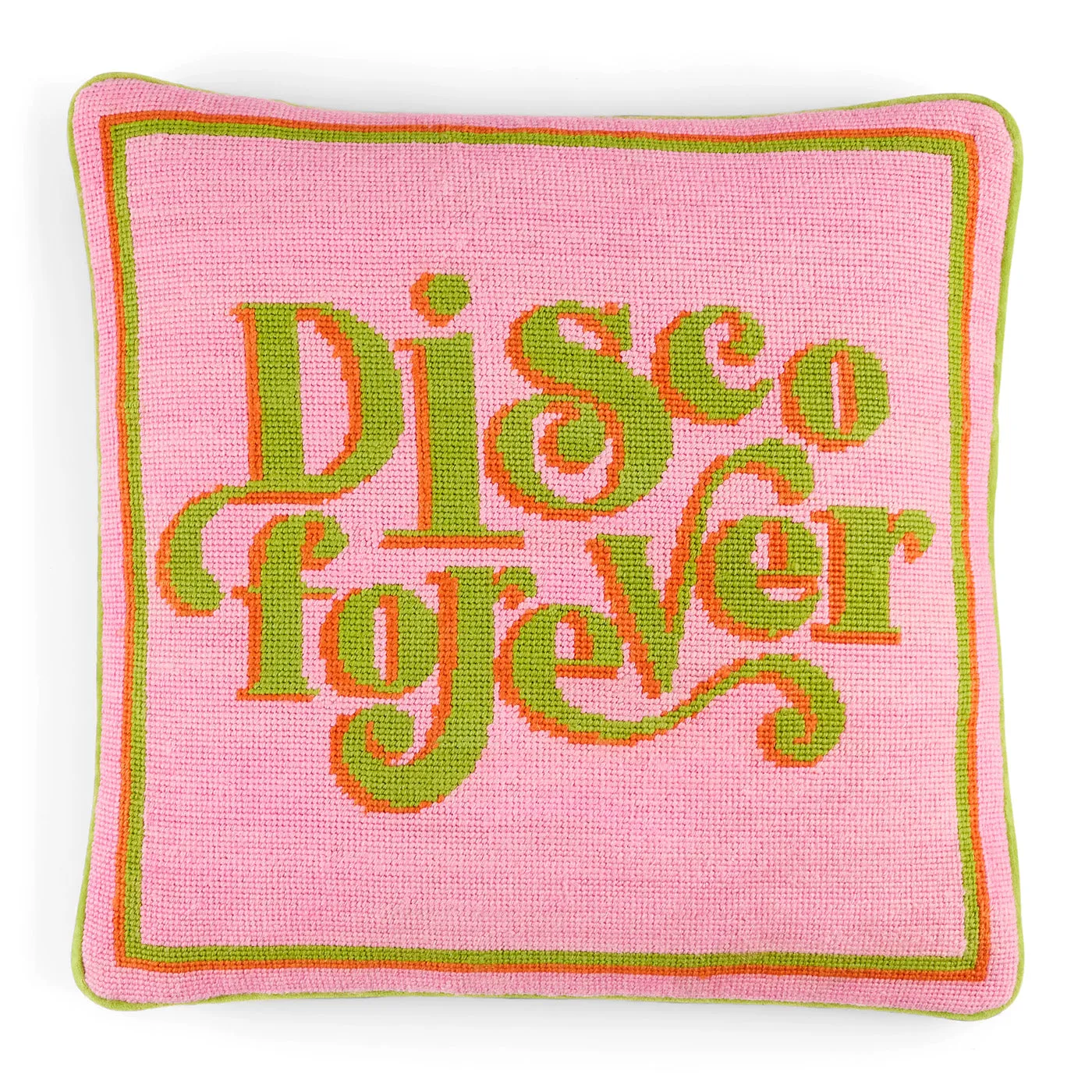 Needlepoint Cushion with Embroidery - Velvet image