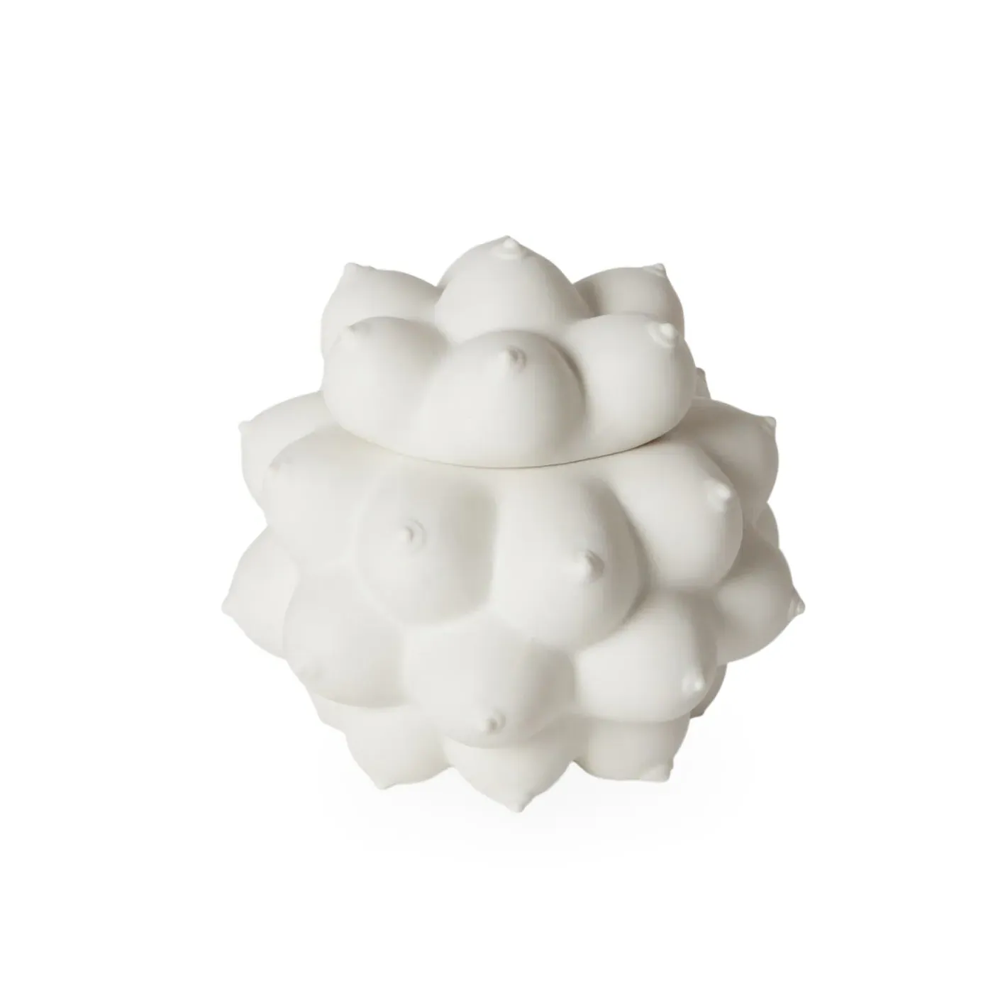 Orb Storage Box with Lid - White, Porcelain image