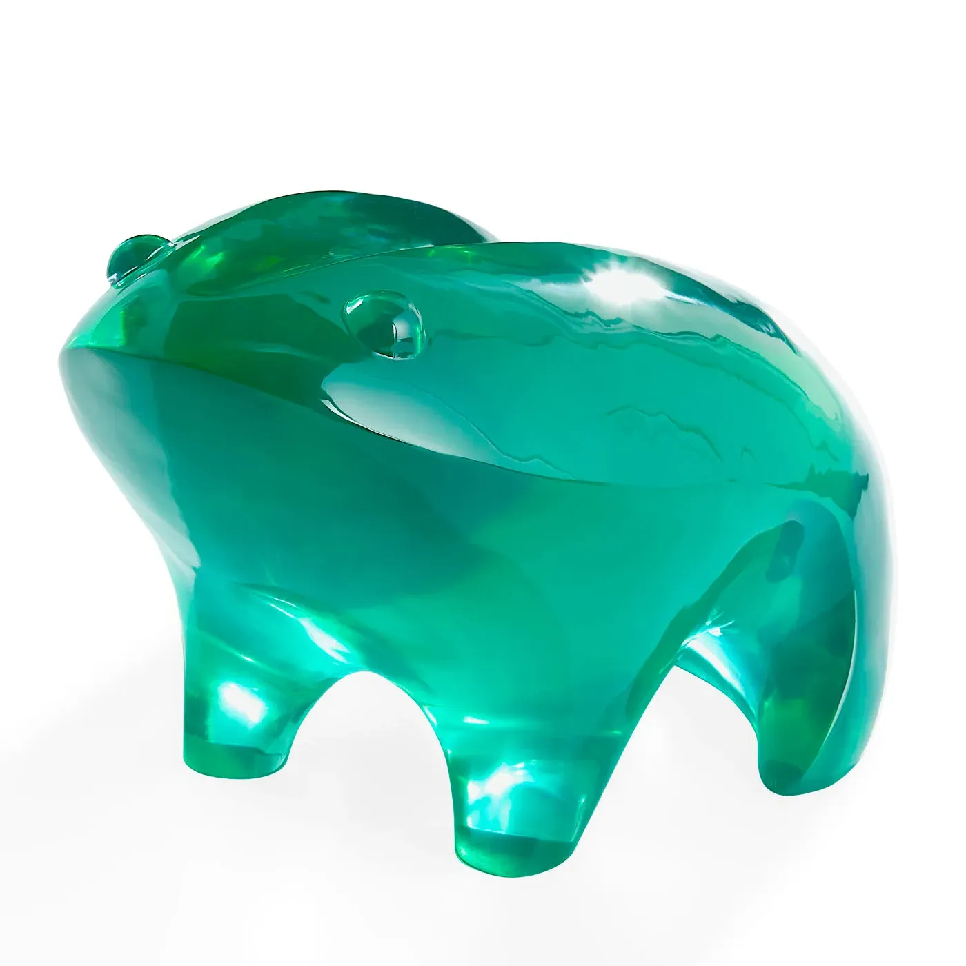 Oversized Frog Sculpture - Green, Acrylic image