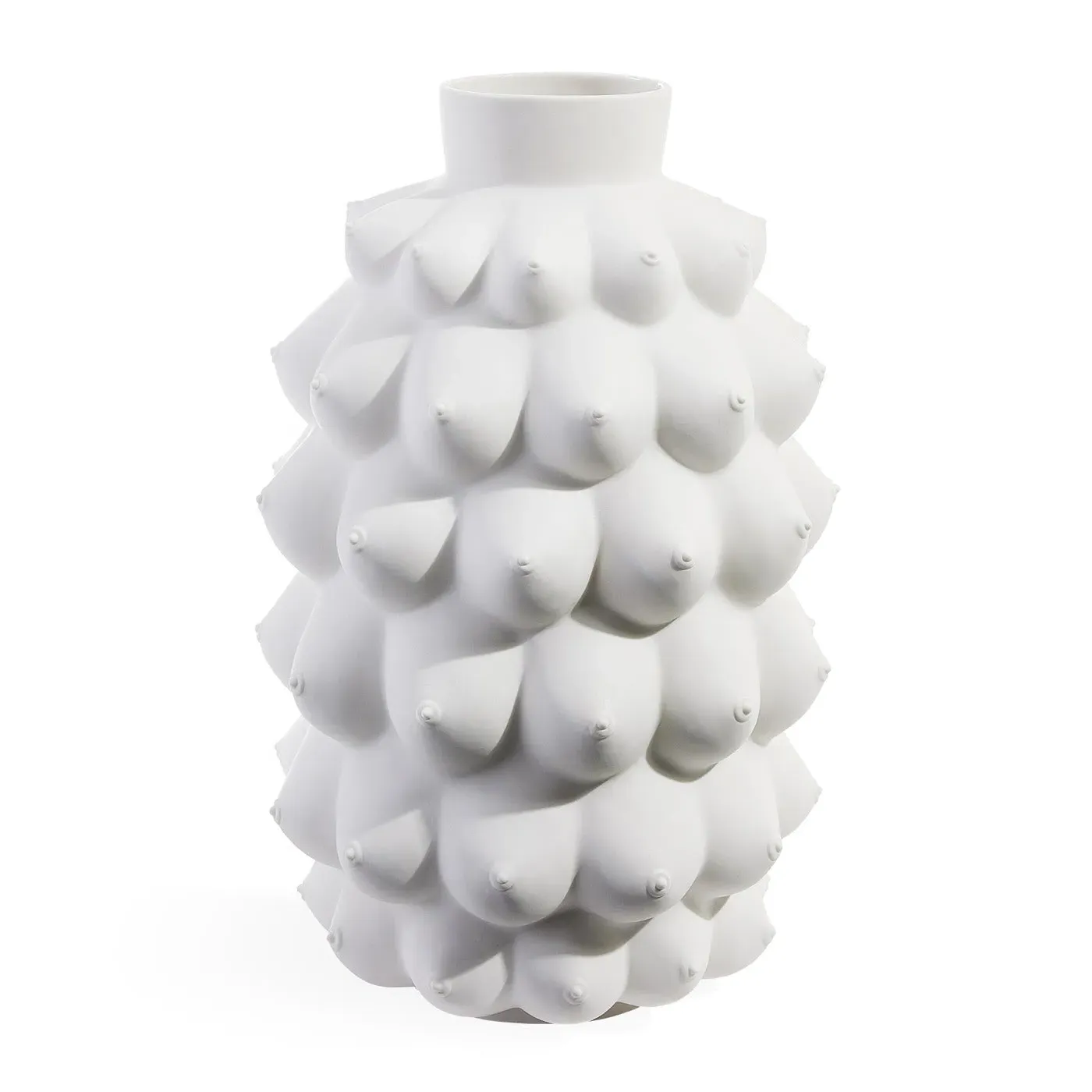Oversized Vase with Relief Pattern - Porcelain image