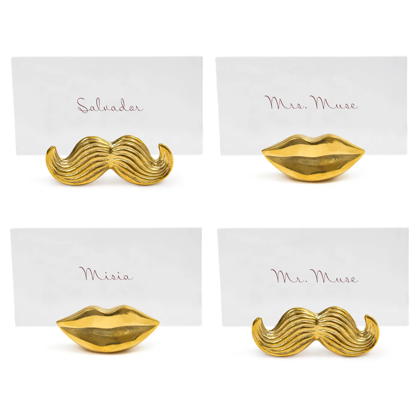 Place Card Holder Set - Brass image