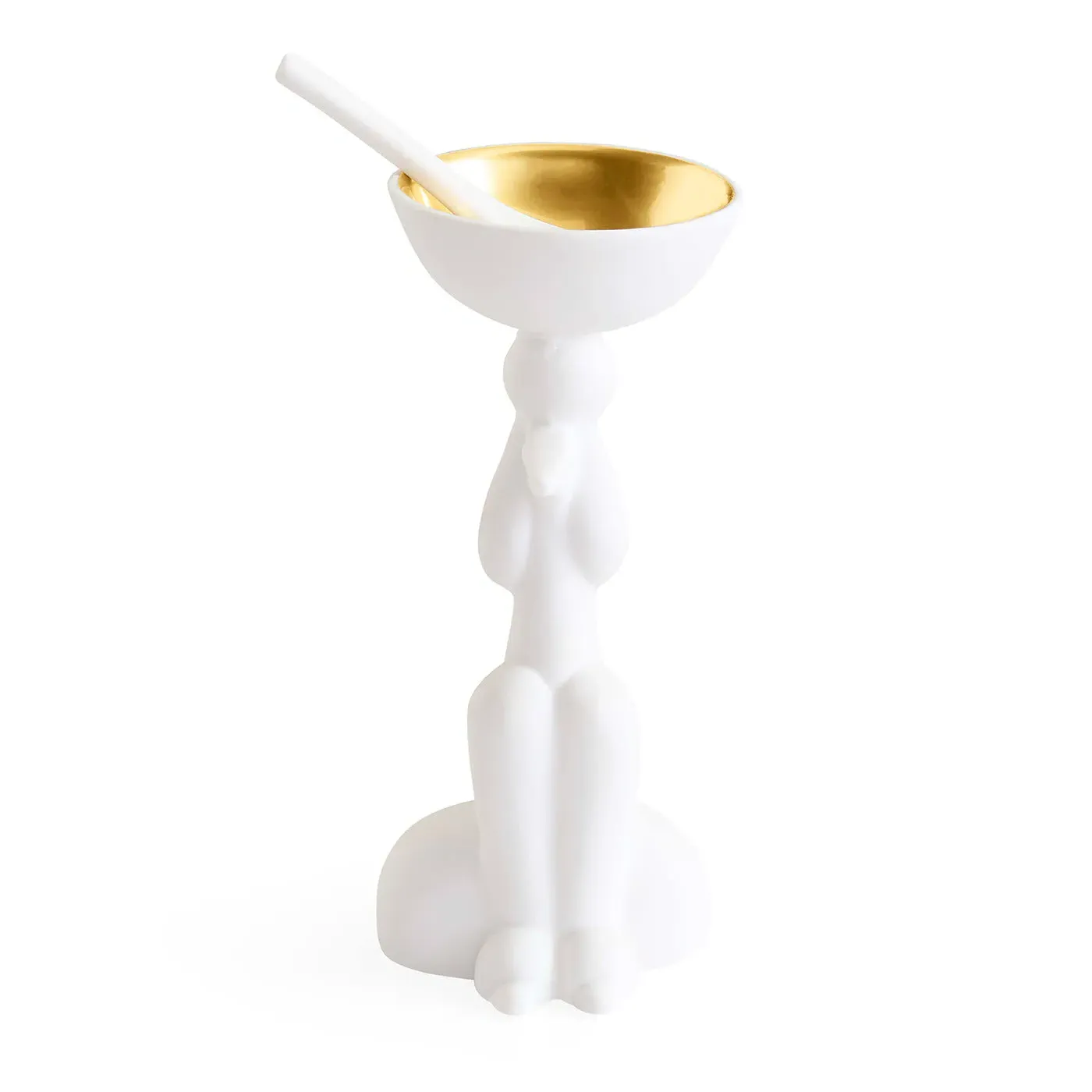 Poodle Salt & Pepper Cellar - White, Porcelain image