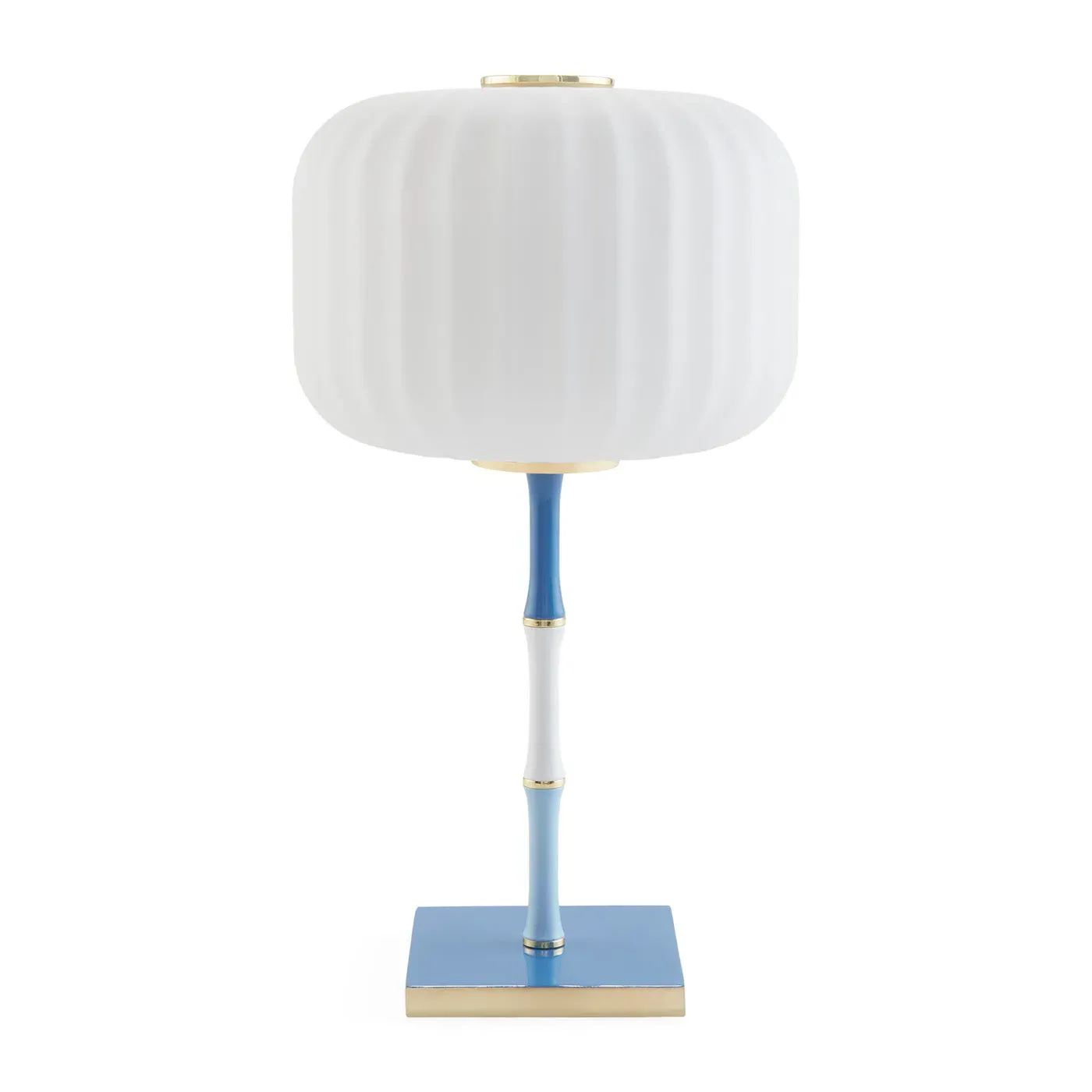 Rechargeable Table Lamp - Blue, Bamboo image