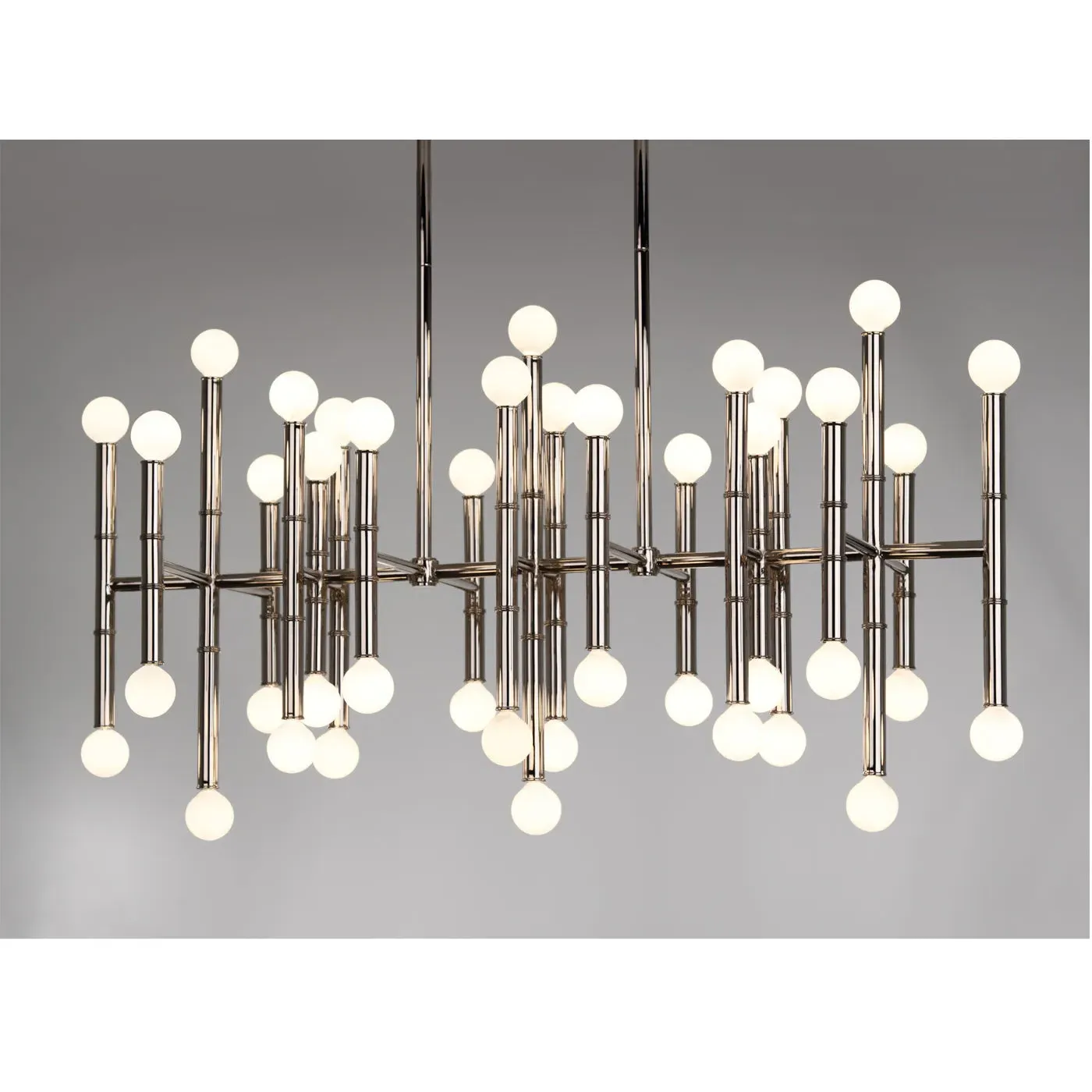 Rectangle Chandelier - Bamboo Style