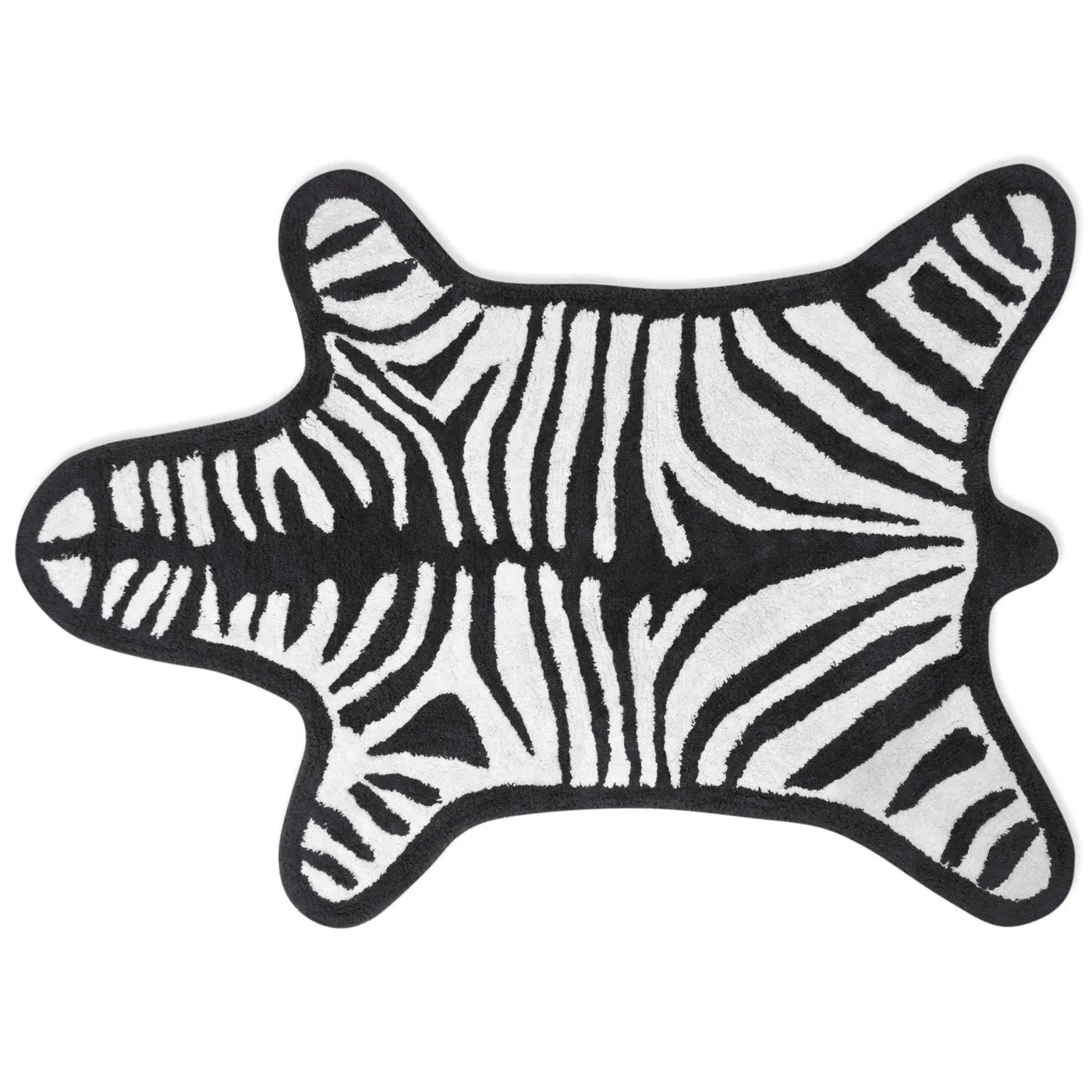 Reversible Bath Mat - Zebra Print
