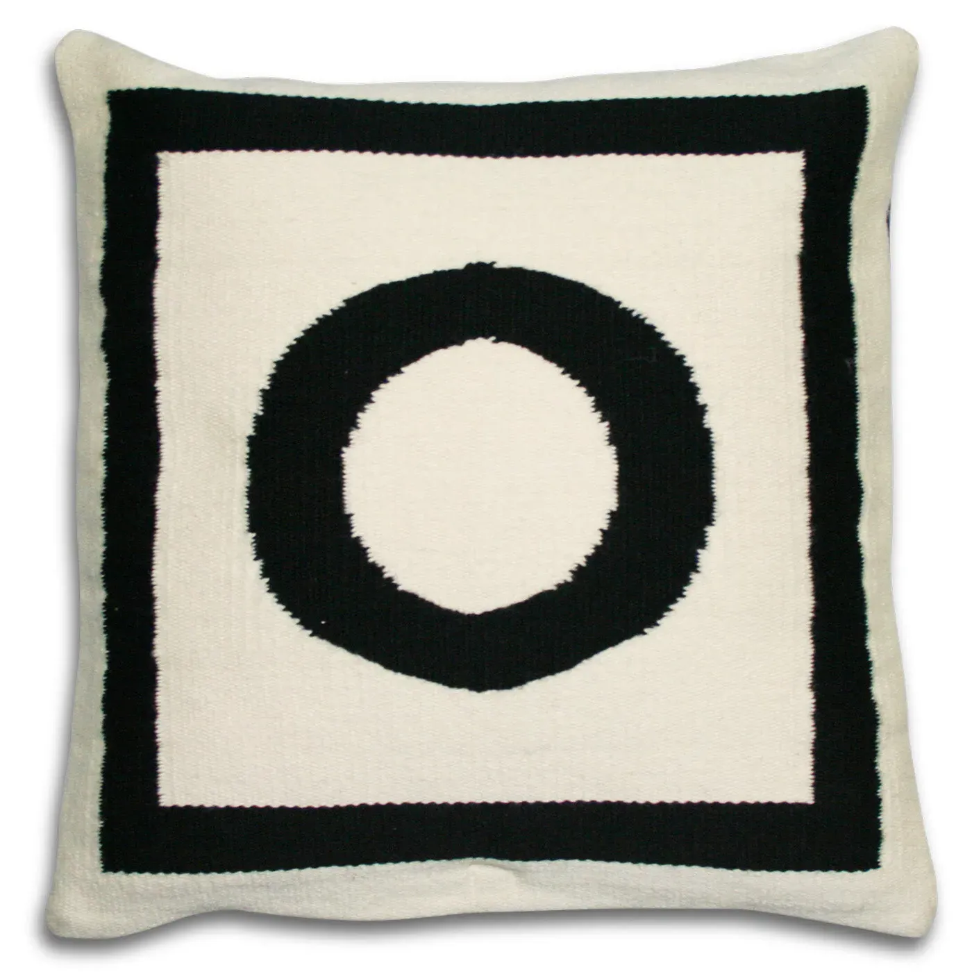Reversible Letter Cushion - Natural, Black