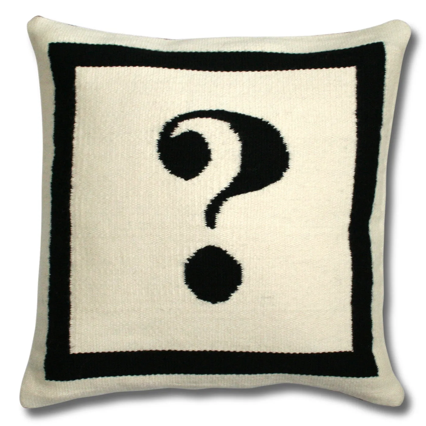 Reversible Letter Cushion - Natural, Black image