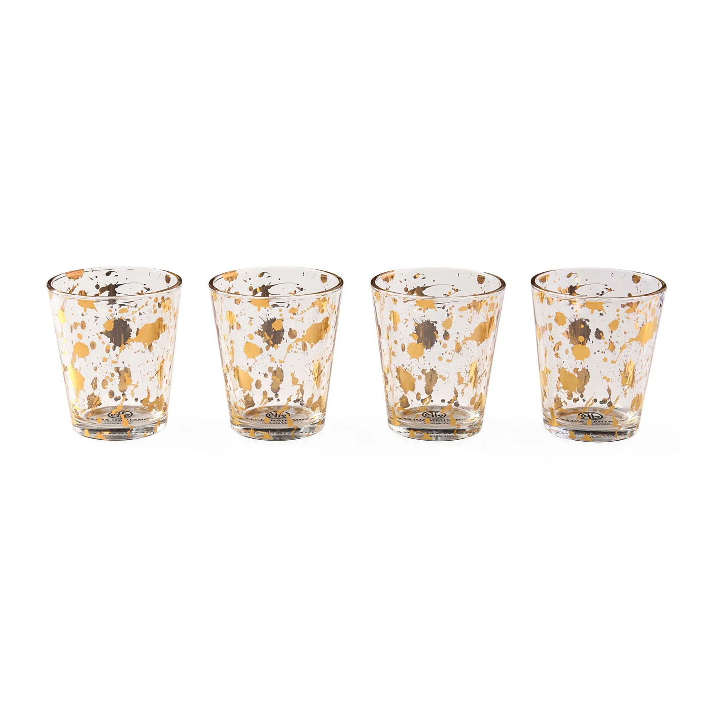Rocks Glassware Set - Gold Splatter image