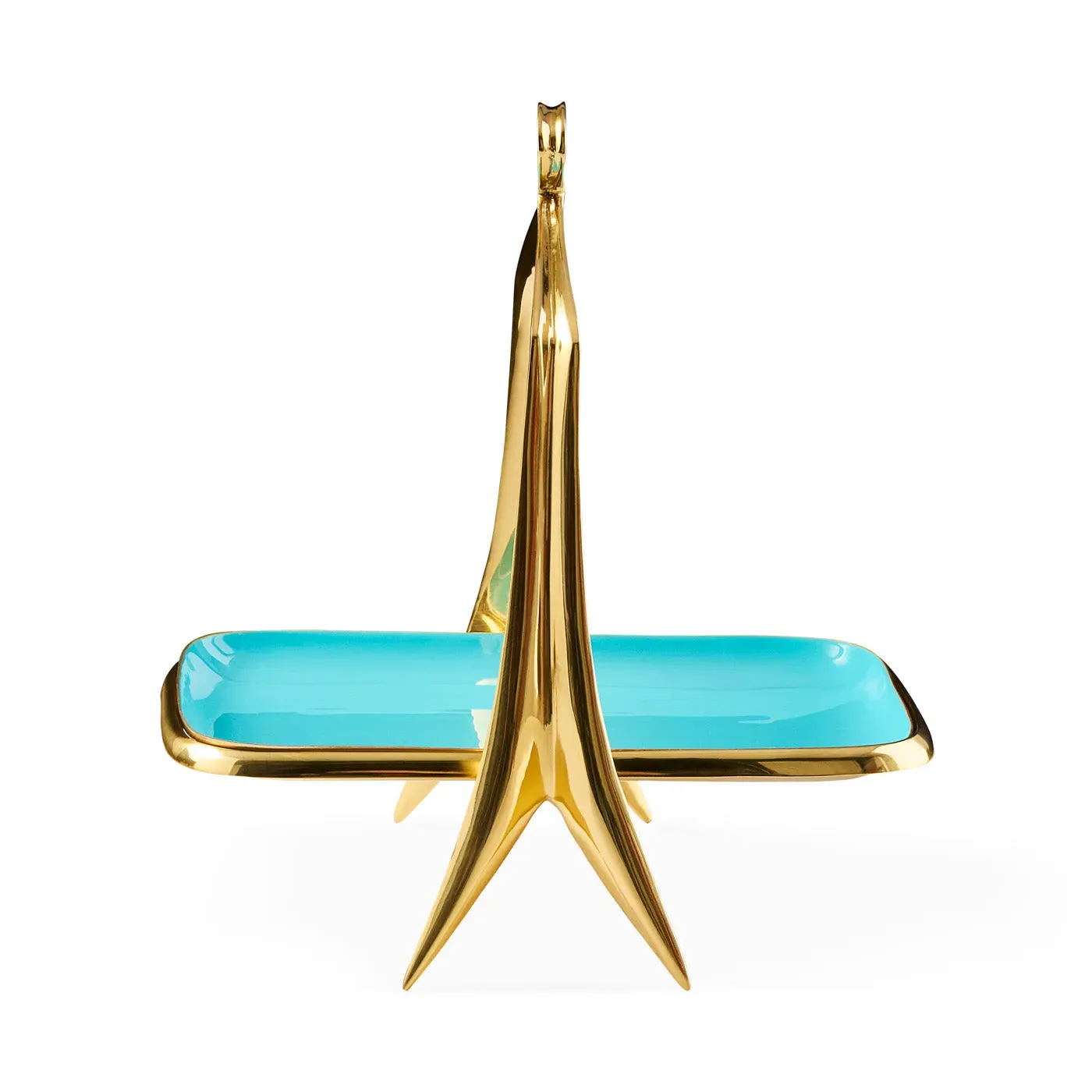 Round Decorative Tray - Brass image