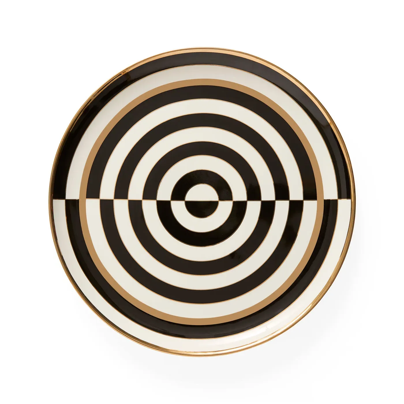 Round Serving Tray - White, Porcelain image