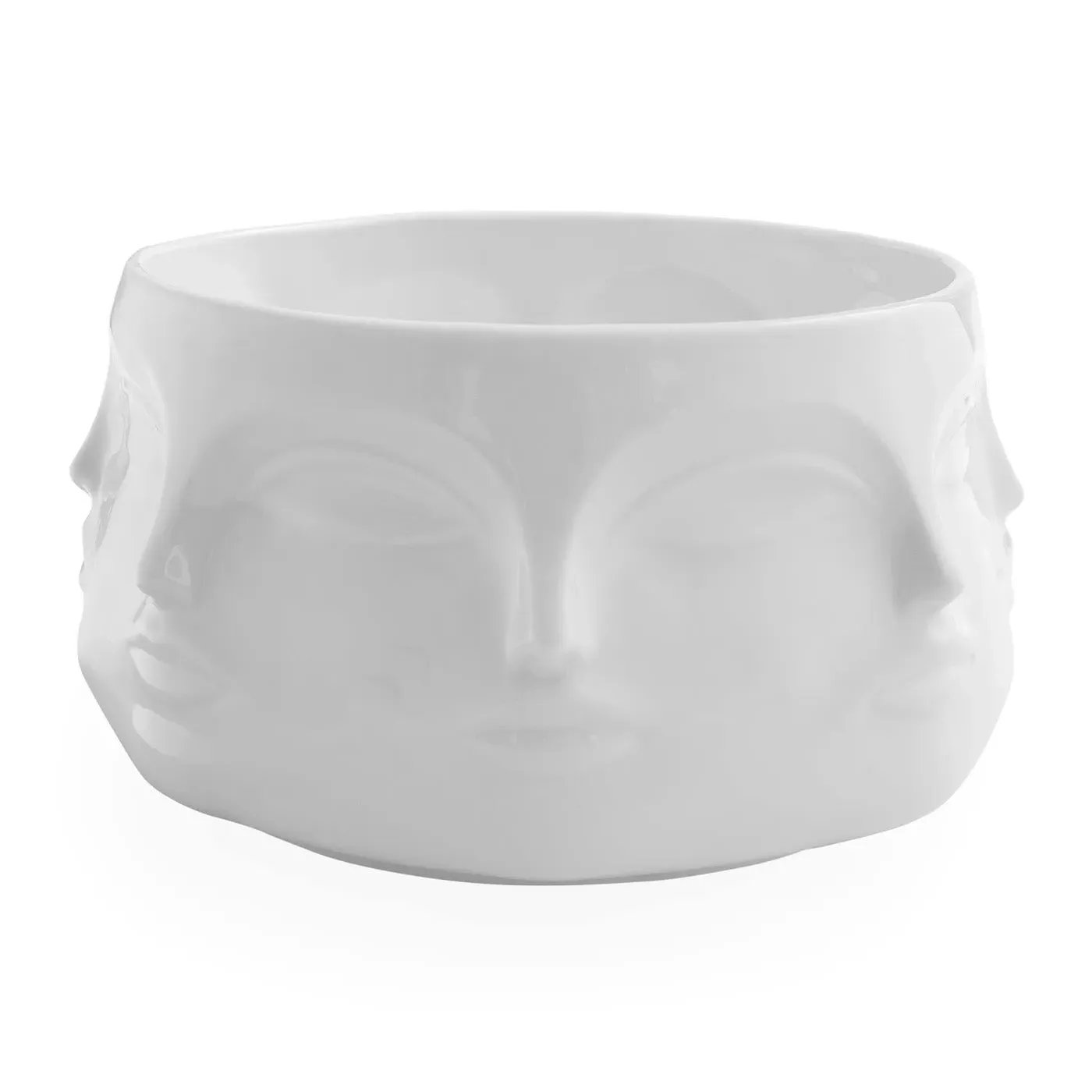 Salad Bowl with Relief Pattern - Porcelain image