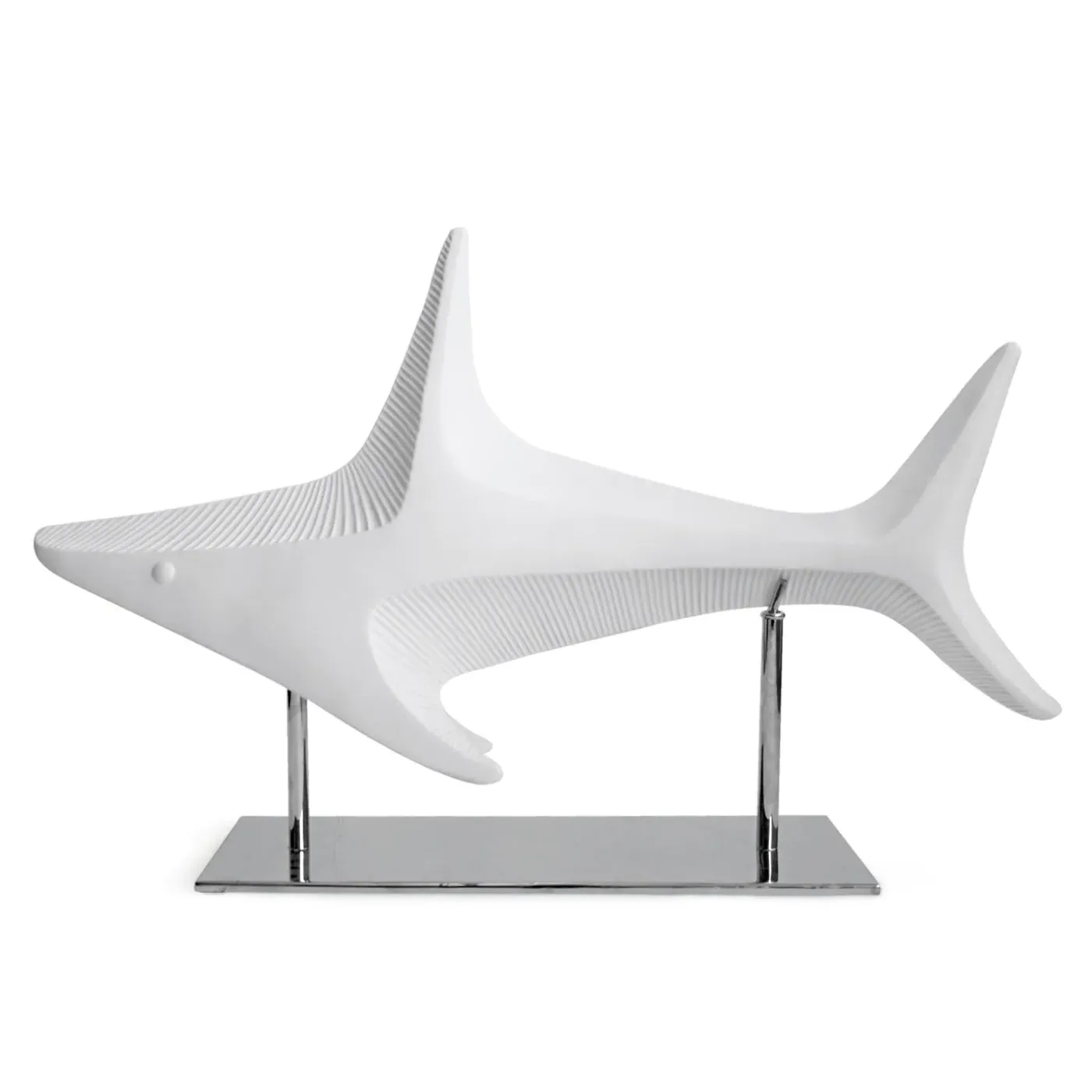 Shark Sculpture Decorative Piece - Stoneware image