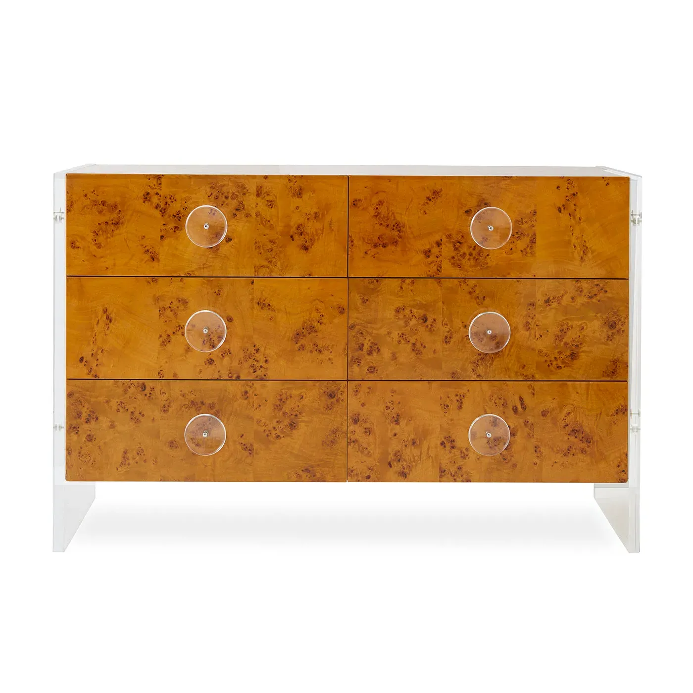Six-Drawer Dresser - Mappa Wood, Acrylic image