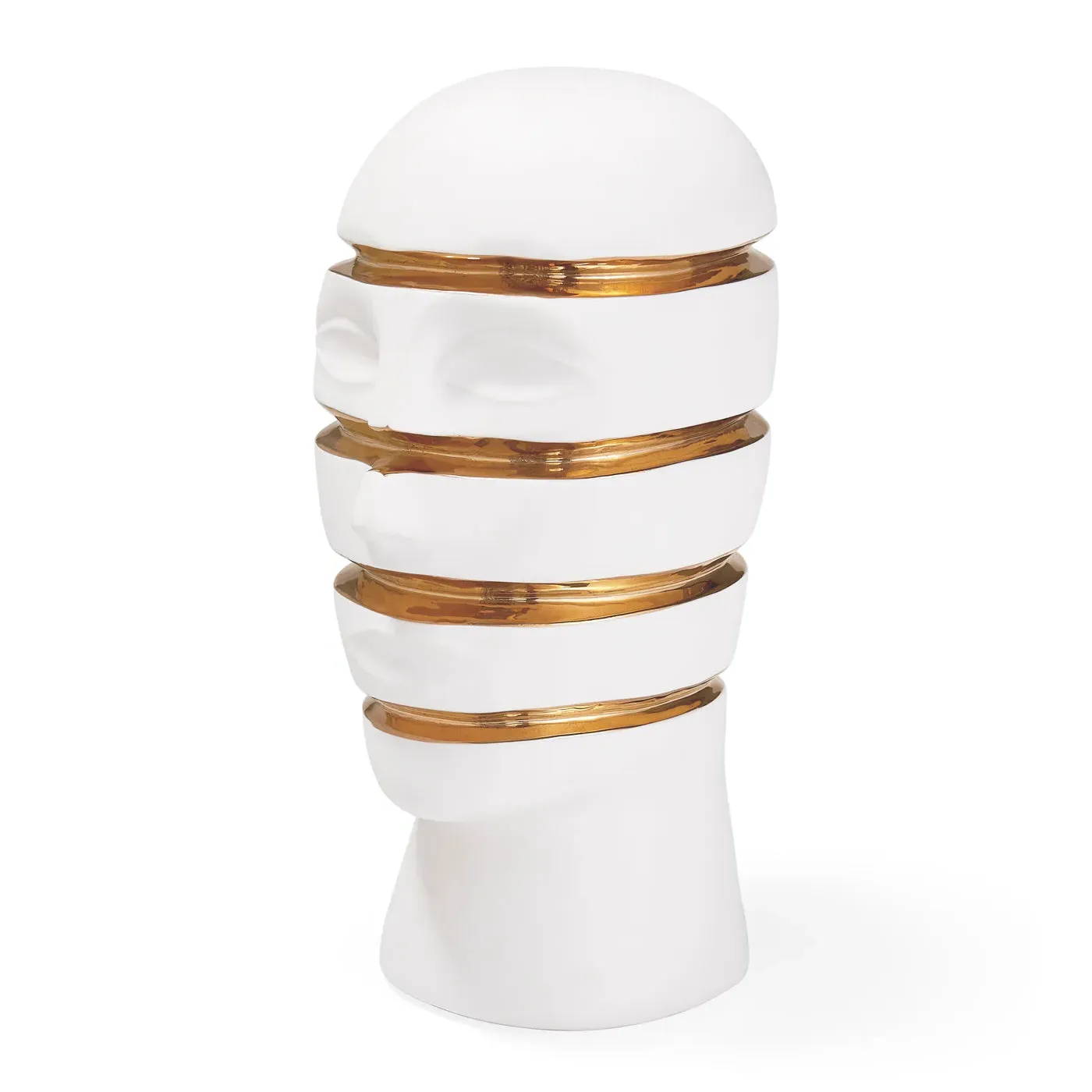 Sliced Bust Sculpture - White, Porcelain image