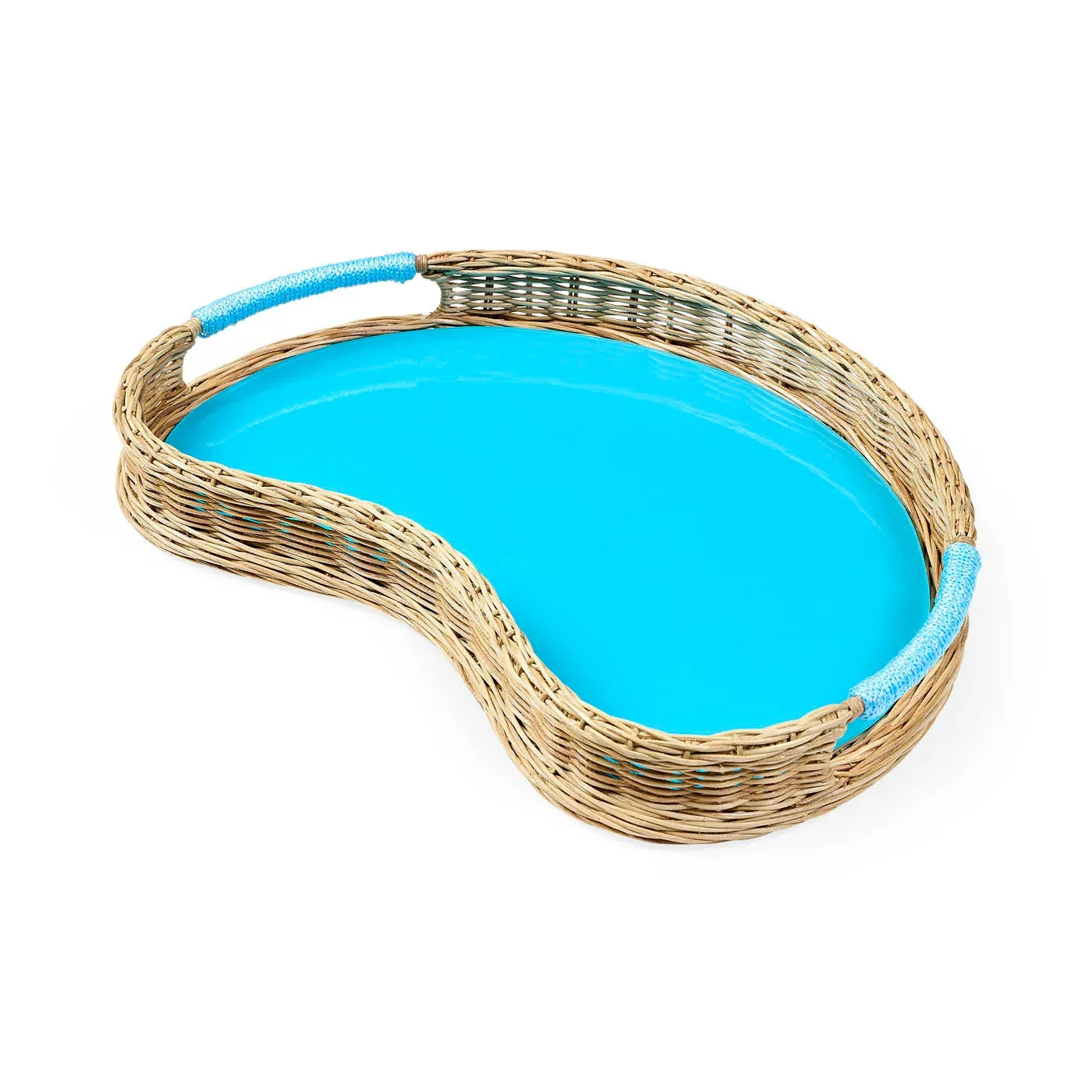 Small Decorative Tray - Blue, Glass image