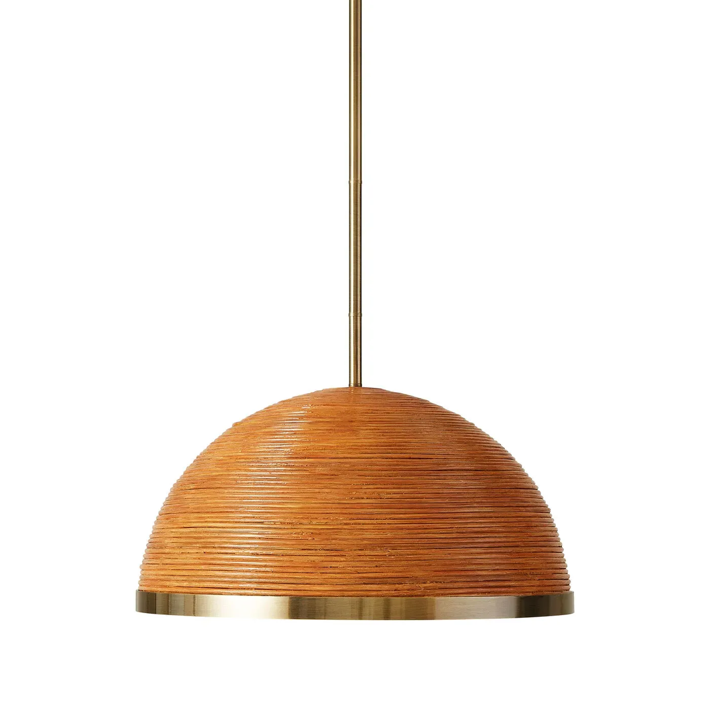 Small Dome Pendant Light - Honey, Rattan image