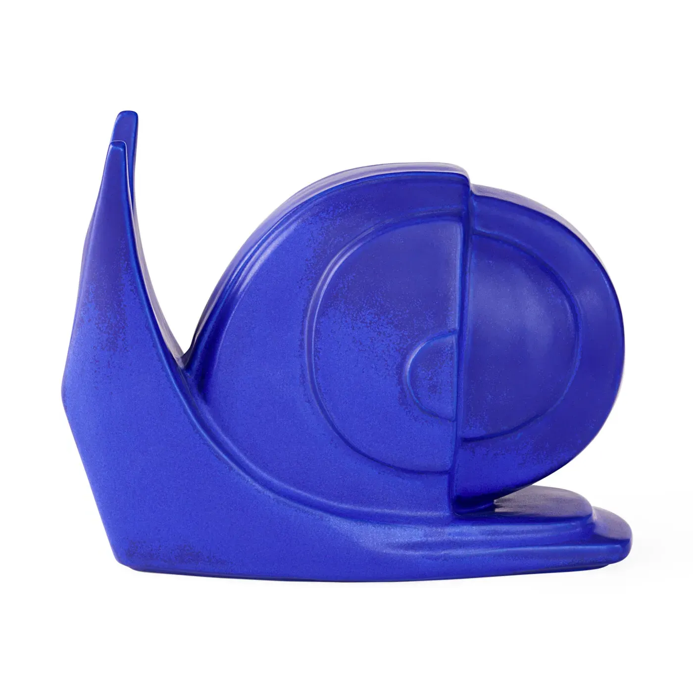 Snail Sculpture Objet - Cobalt Blue, Stoneware image
