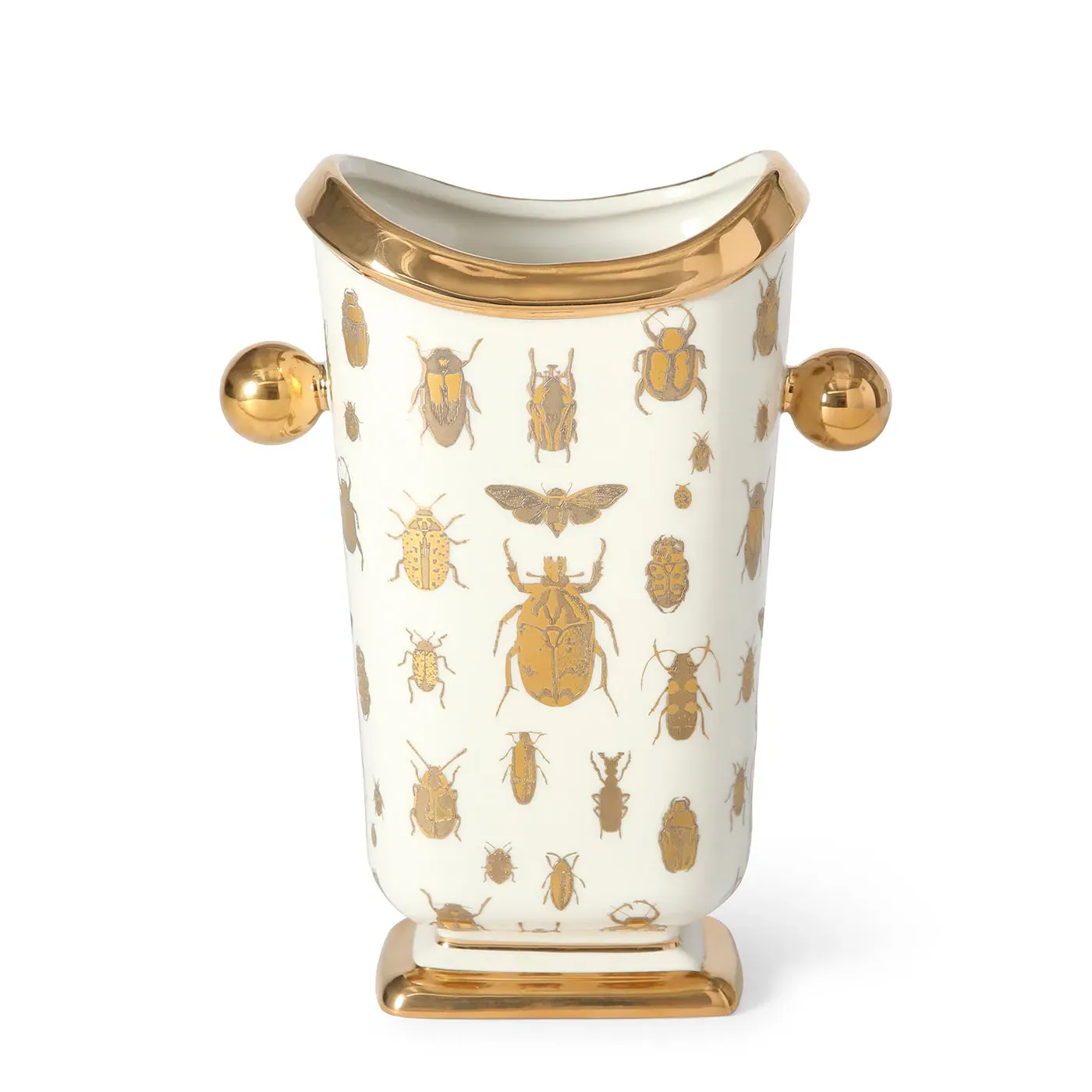 Specimen Vase with Gold Silhouettes - Porcelain image