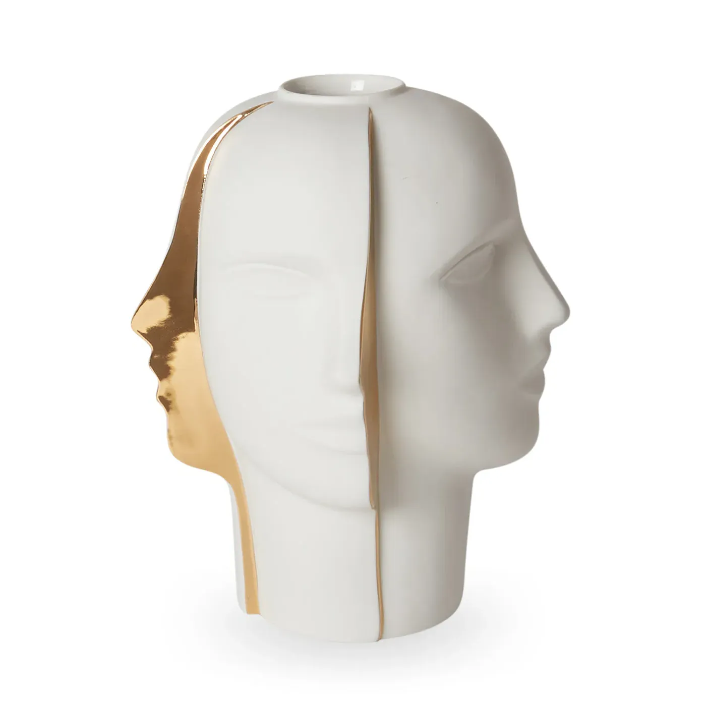 Split Design Vase - Gold, Porcelain image