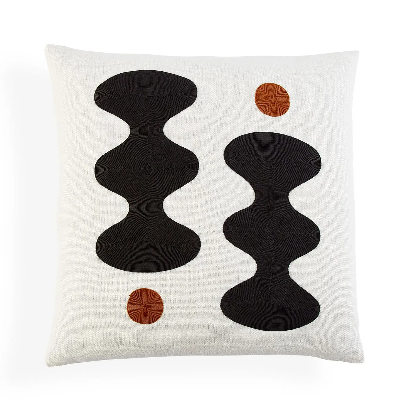 Square Cushion with Cording - Neutral, Linen