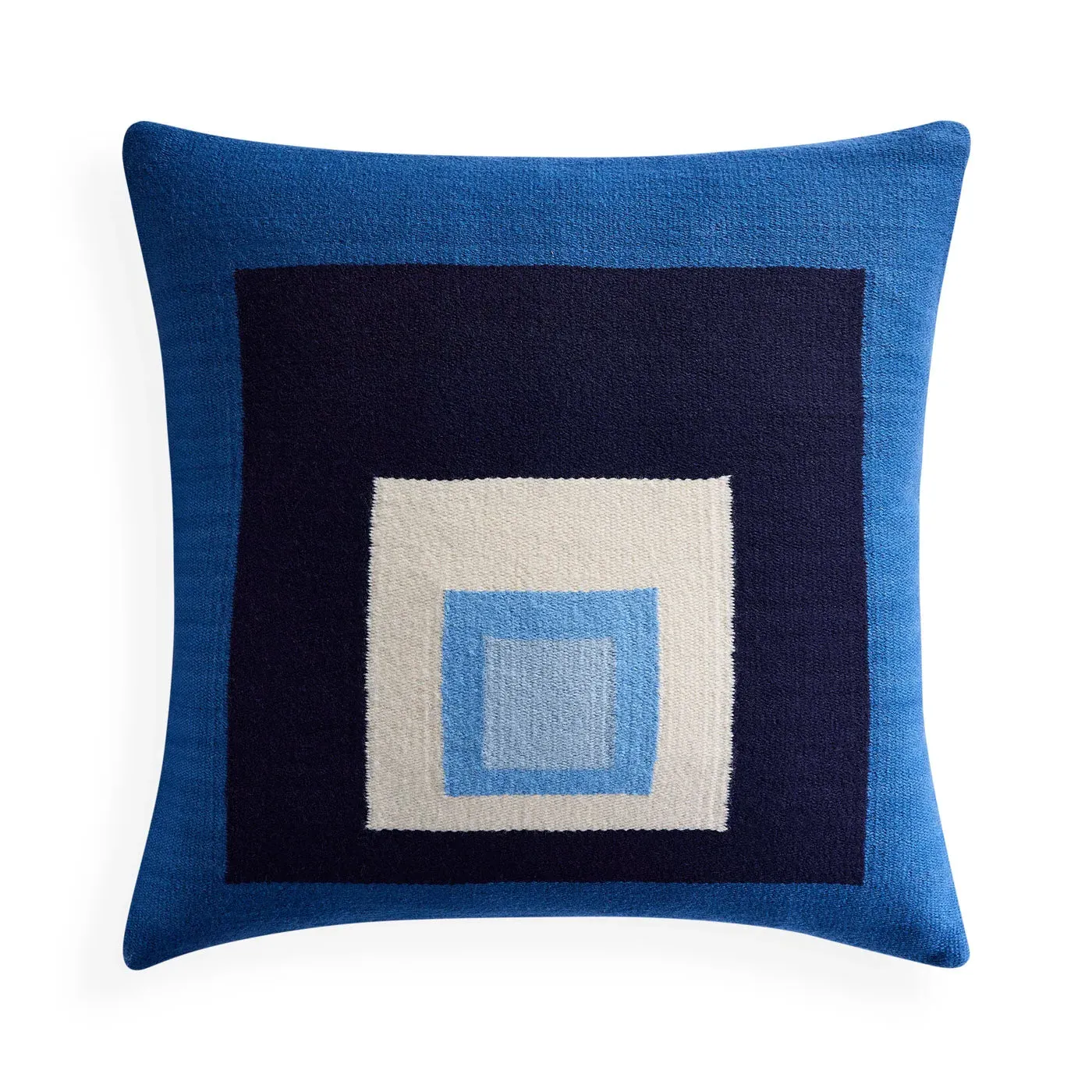 Square Cushion with Geometric Pattern - Merino Wool image