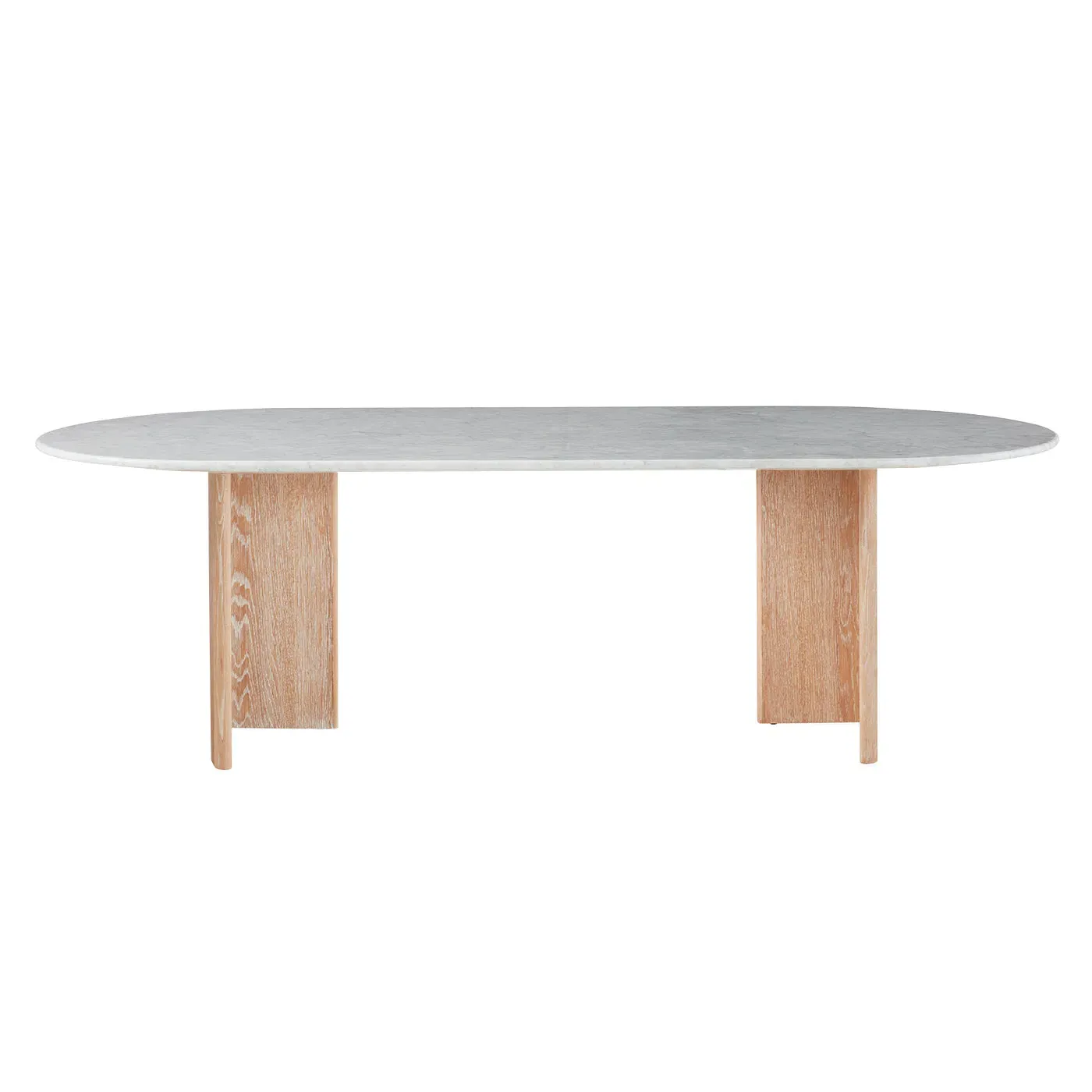 T-Base Dining Table - White, Marble image
