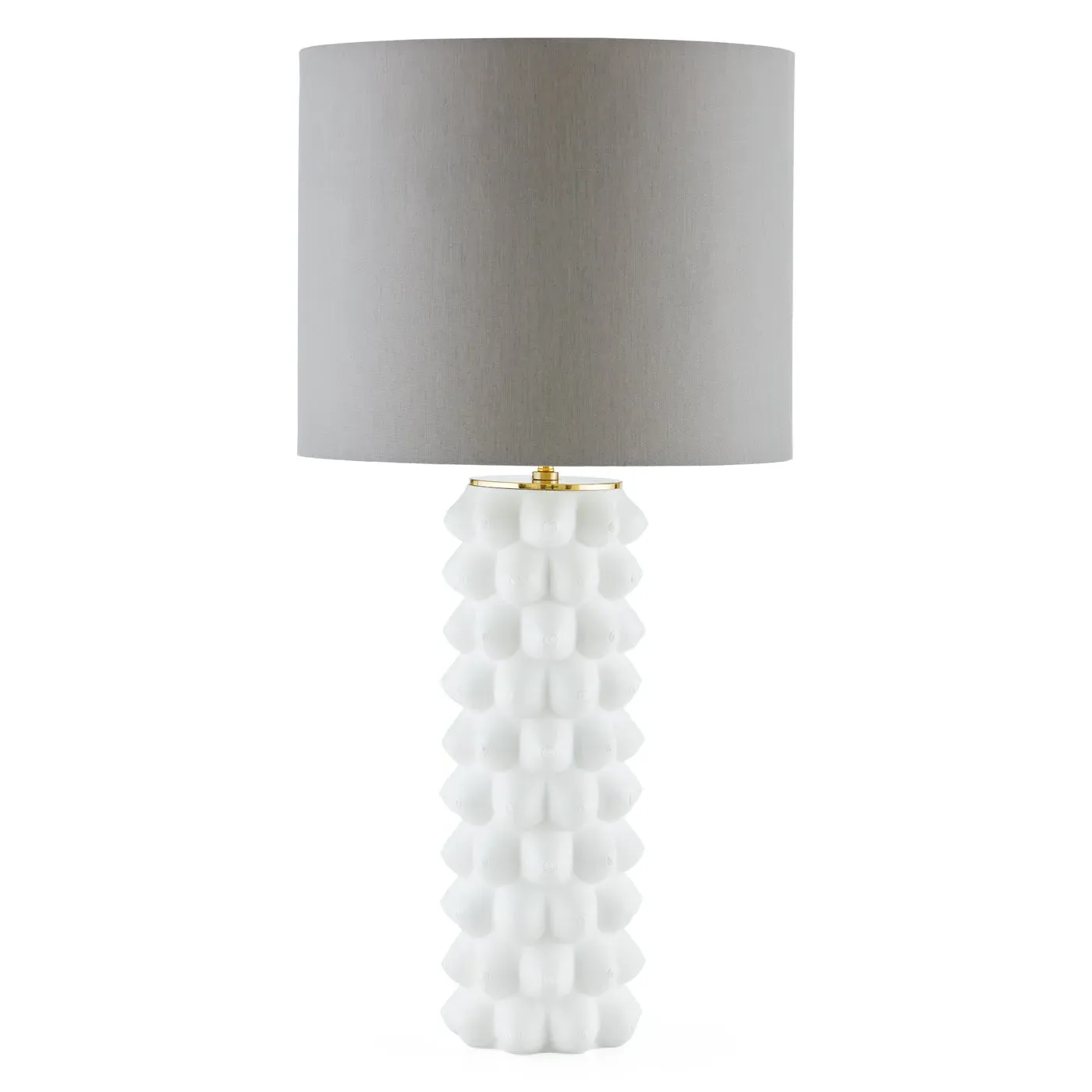 Tall Table Lamp - Grey, Porcelain image