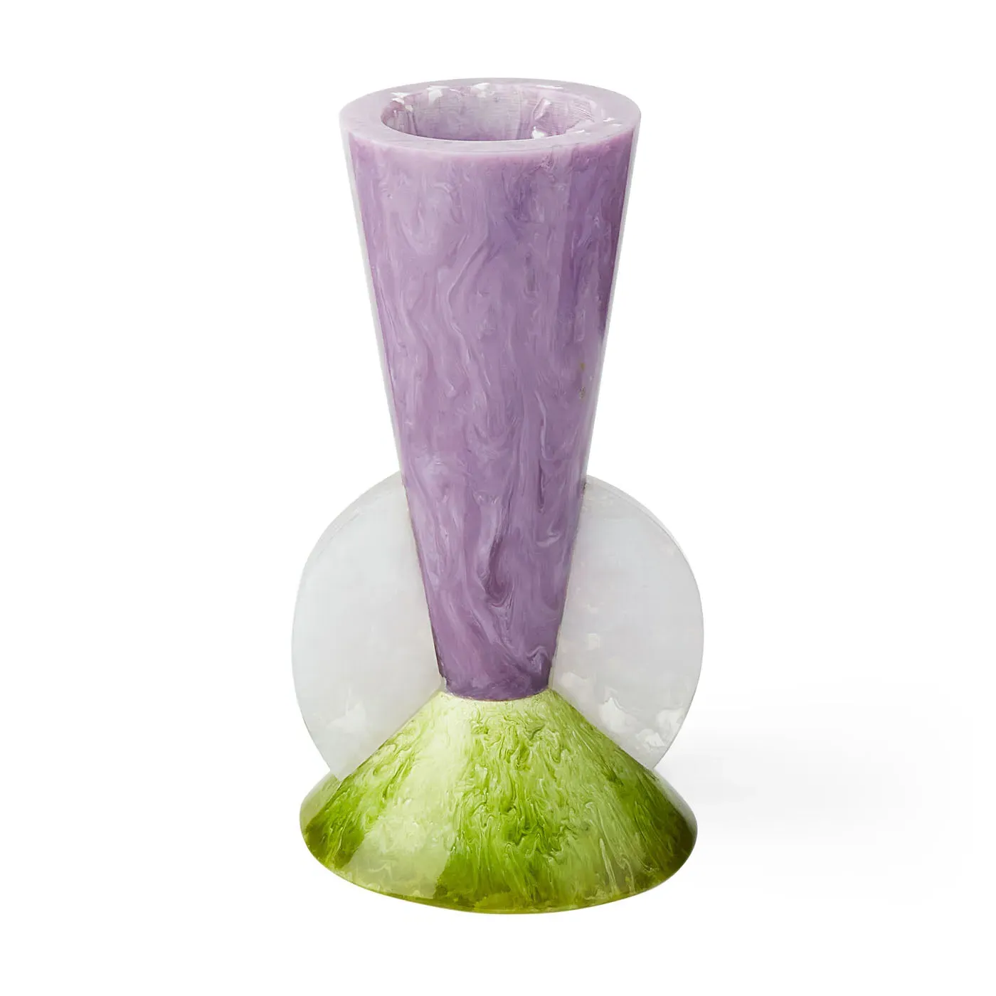 Tapered Bud Vase - Marbleized Glass image