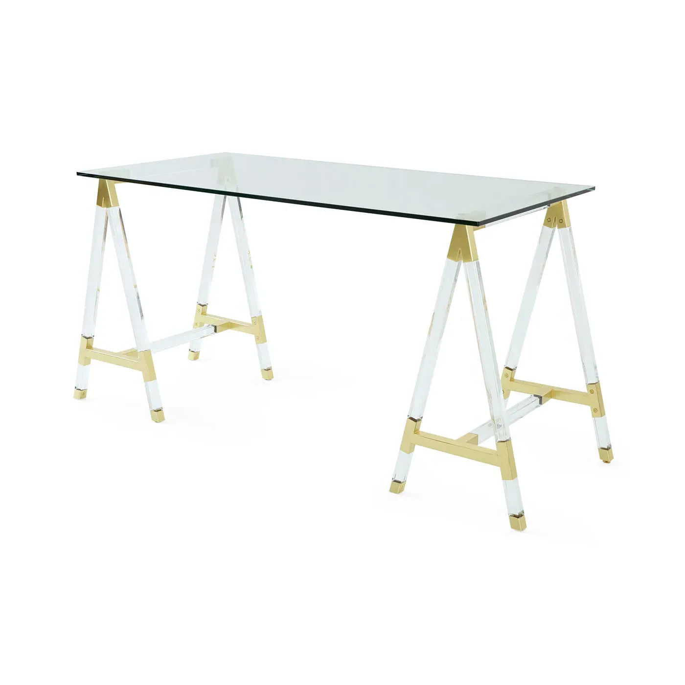 Trestle Desk - Clear, Acrylic image