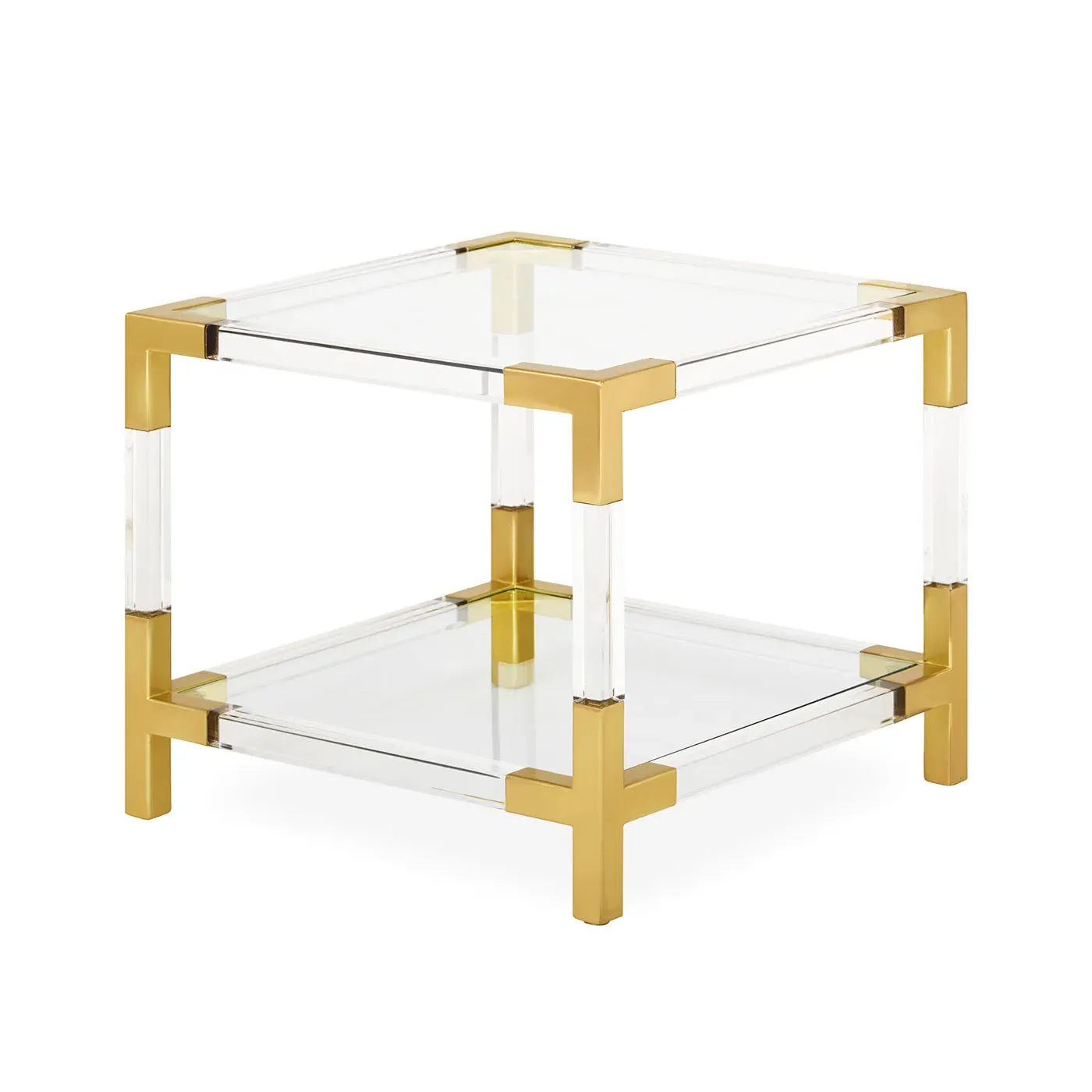 Two-Tier Accent Table - Clear, Acrylic image
