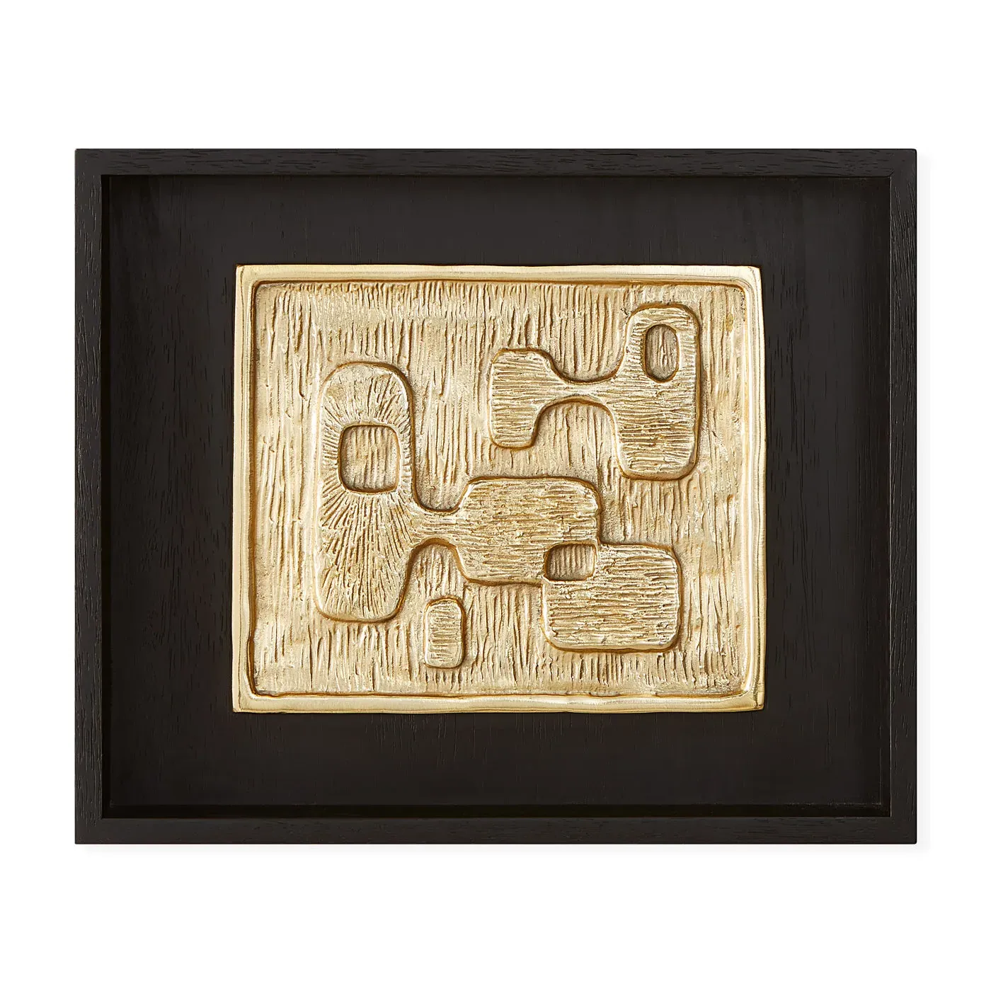 Wall Art with Shadow Box - Brass, Mahogany image