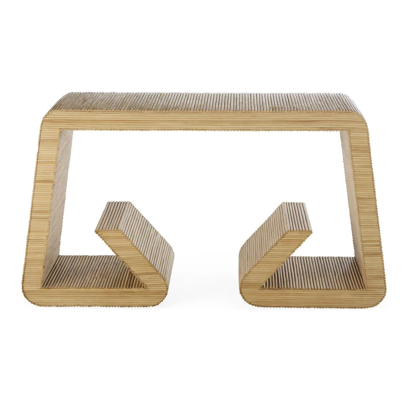 Waterfall Console Table - Natural, Reed image