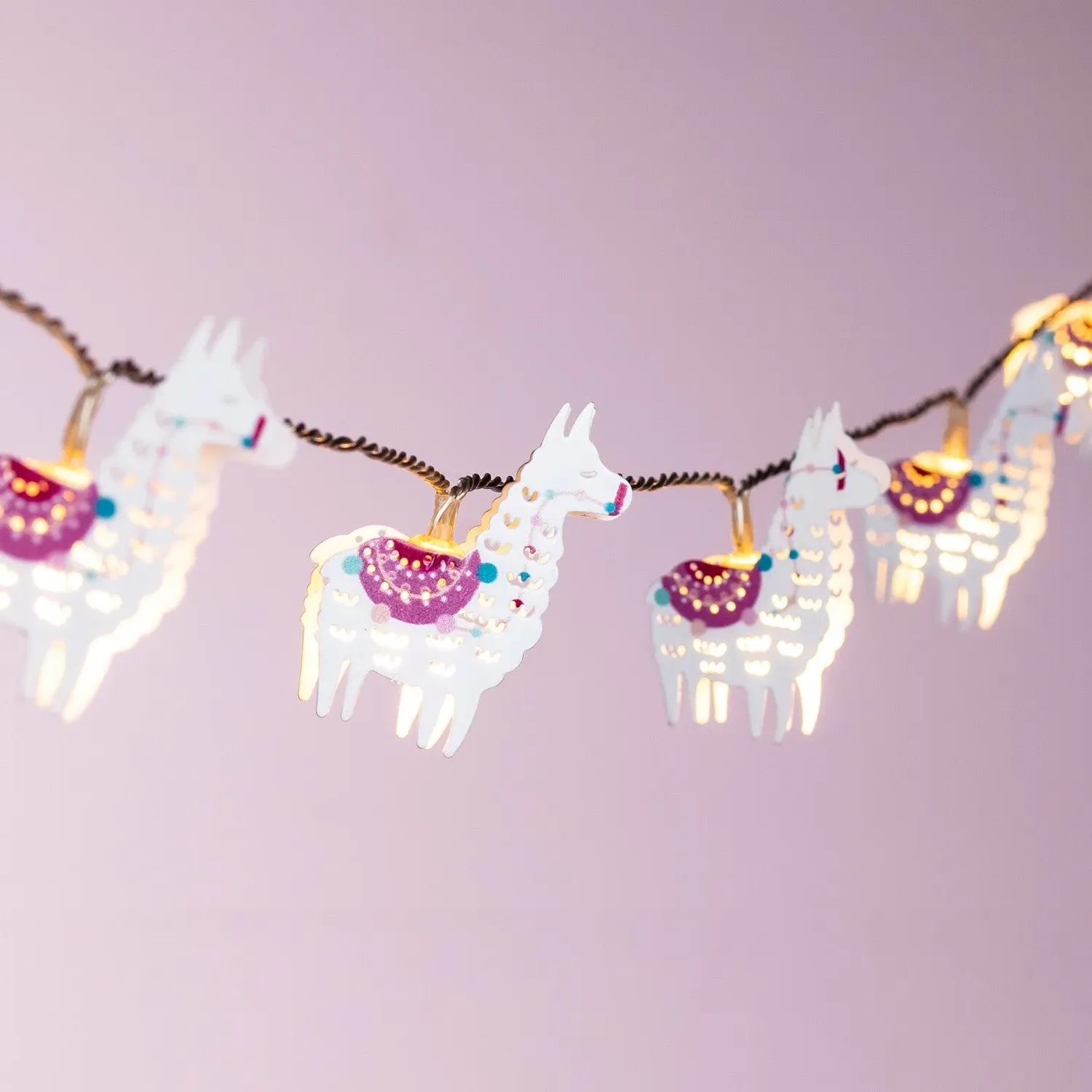 10-Light Llama Fairy Lights - Warm White, LED image