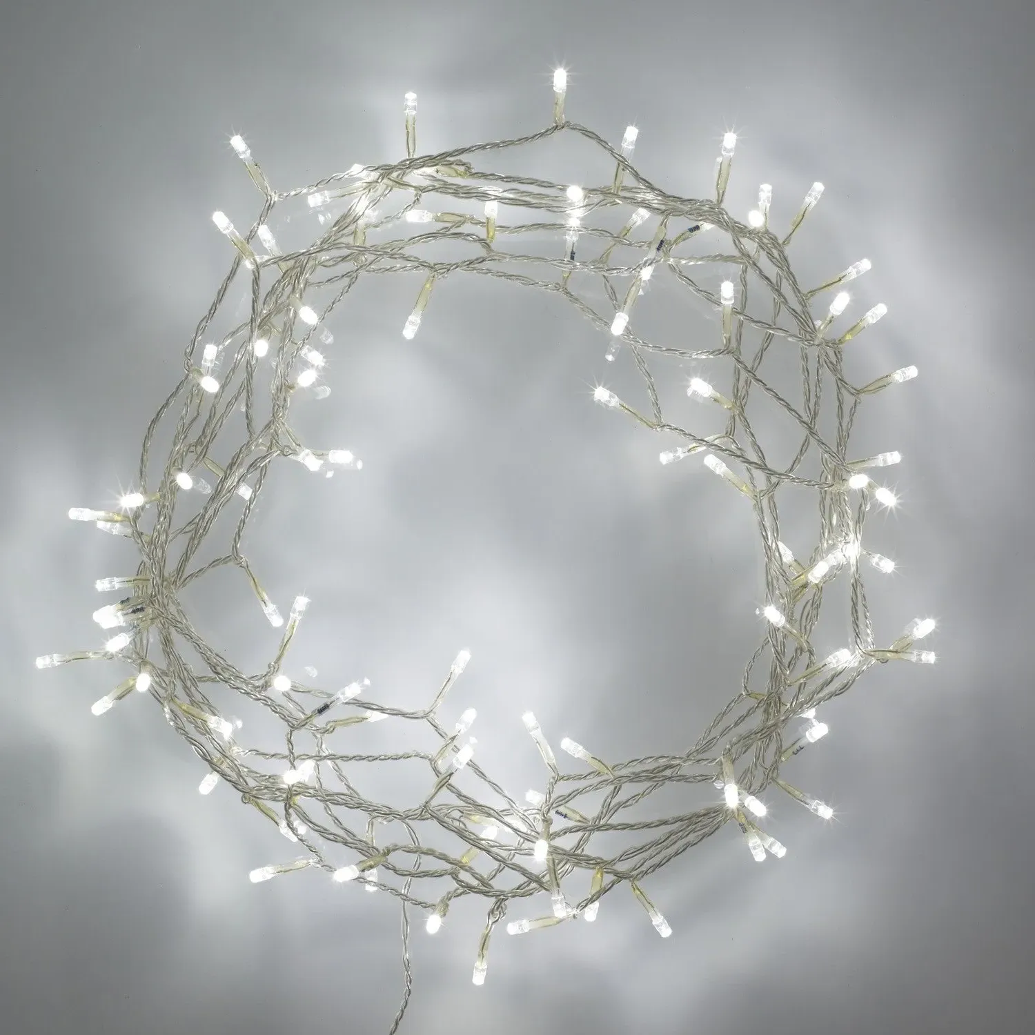 100 LED Fairy Lights with Switch - White