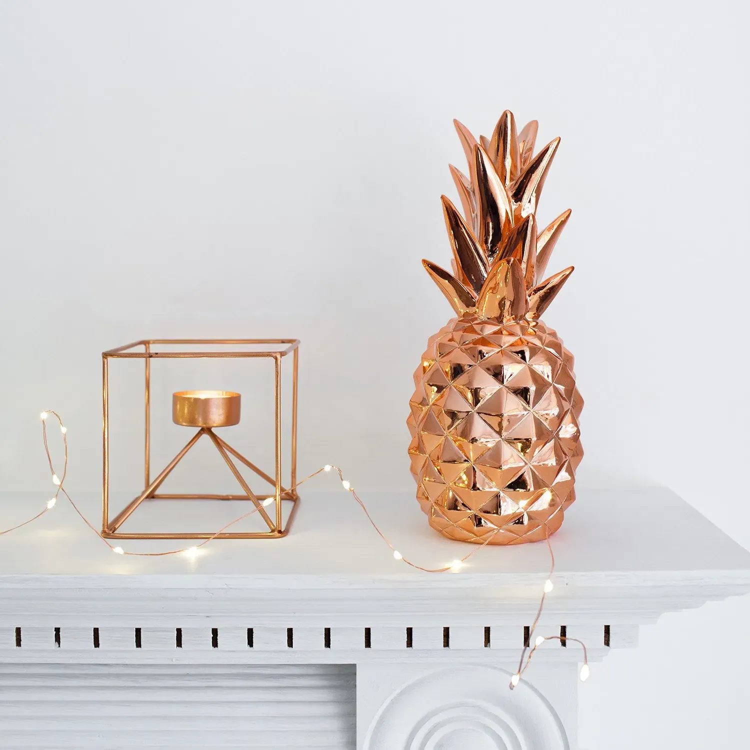 20 LED Micro Fairy Lights - Warm White, Copper