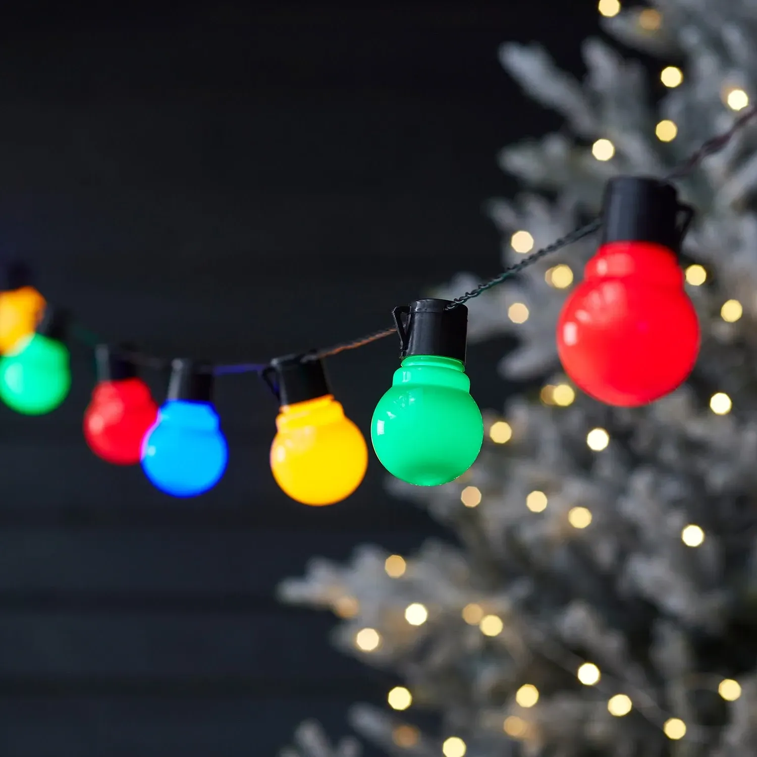 30-Bulb Festoon String Lights - Multi Coloured image