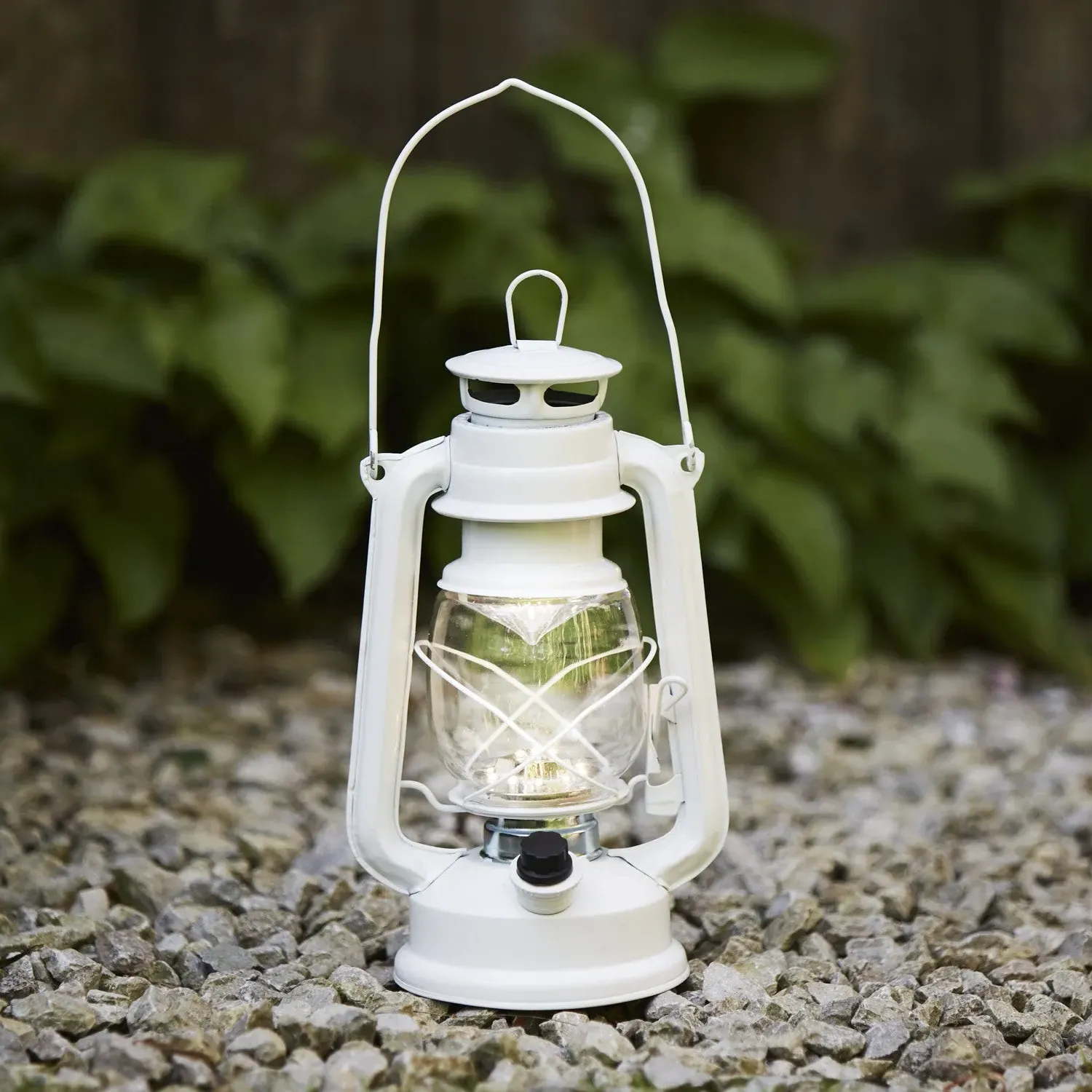 Battery Storm Lantern - White, Metal image