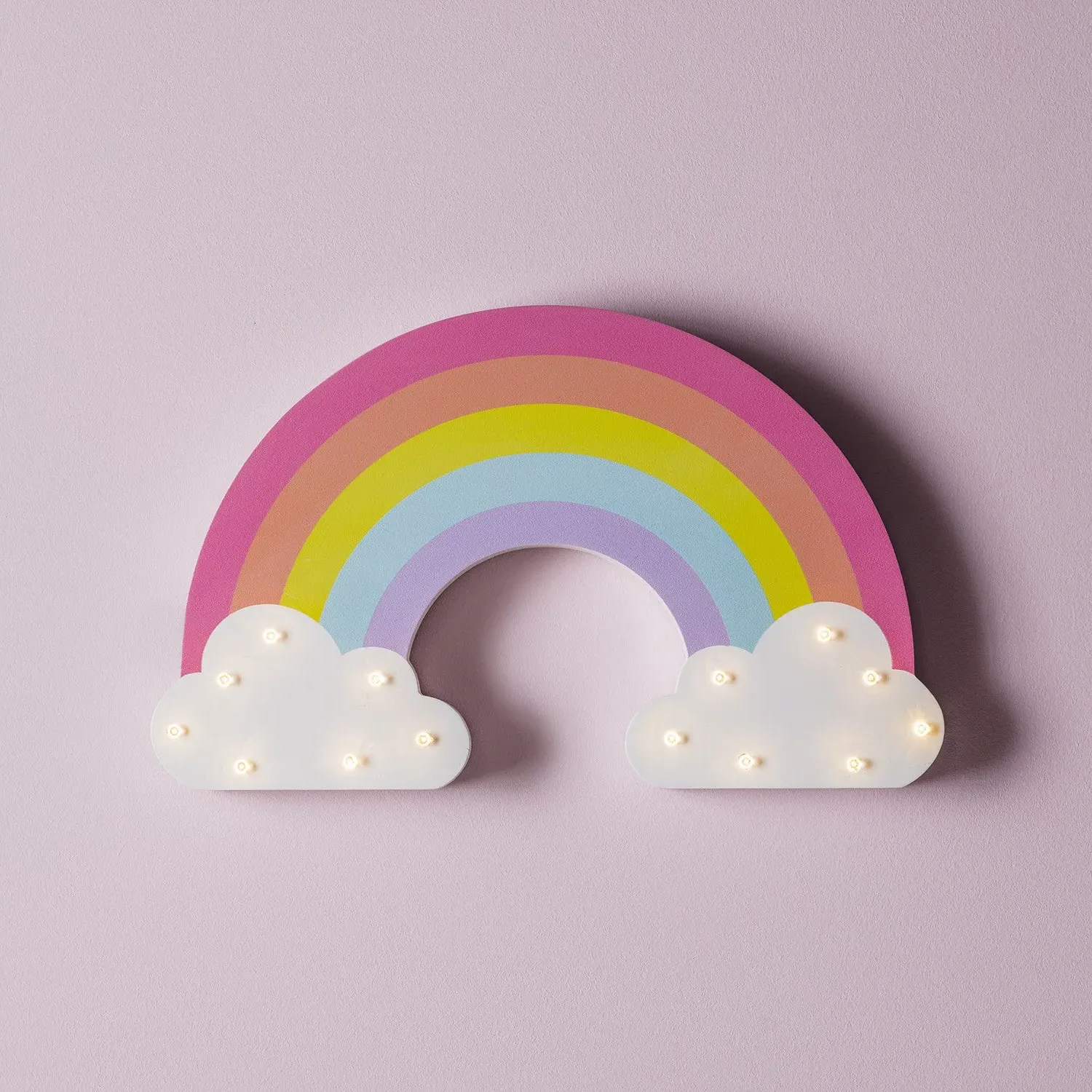 Rainbow Wall Light with Timer - Warm White image