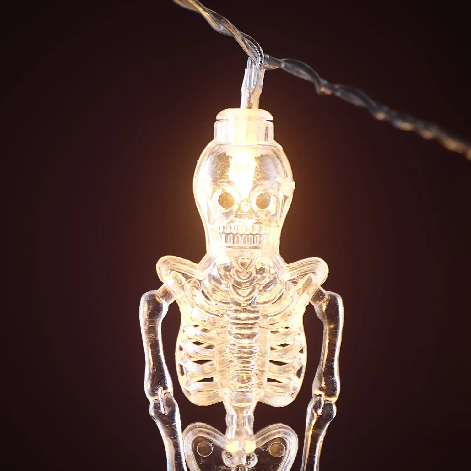 10-Light Skeleton String Lights - Warm White