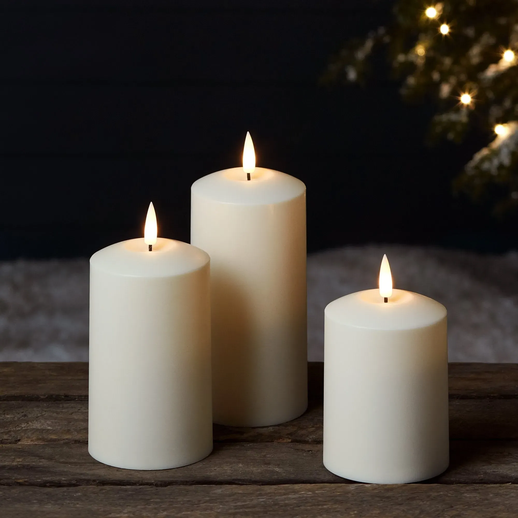 10cm Waterproof Outdoor Candle - Warm White