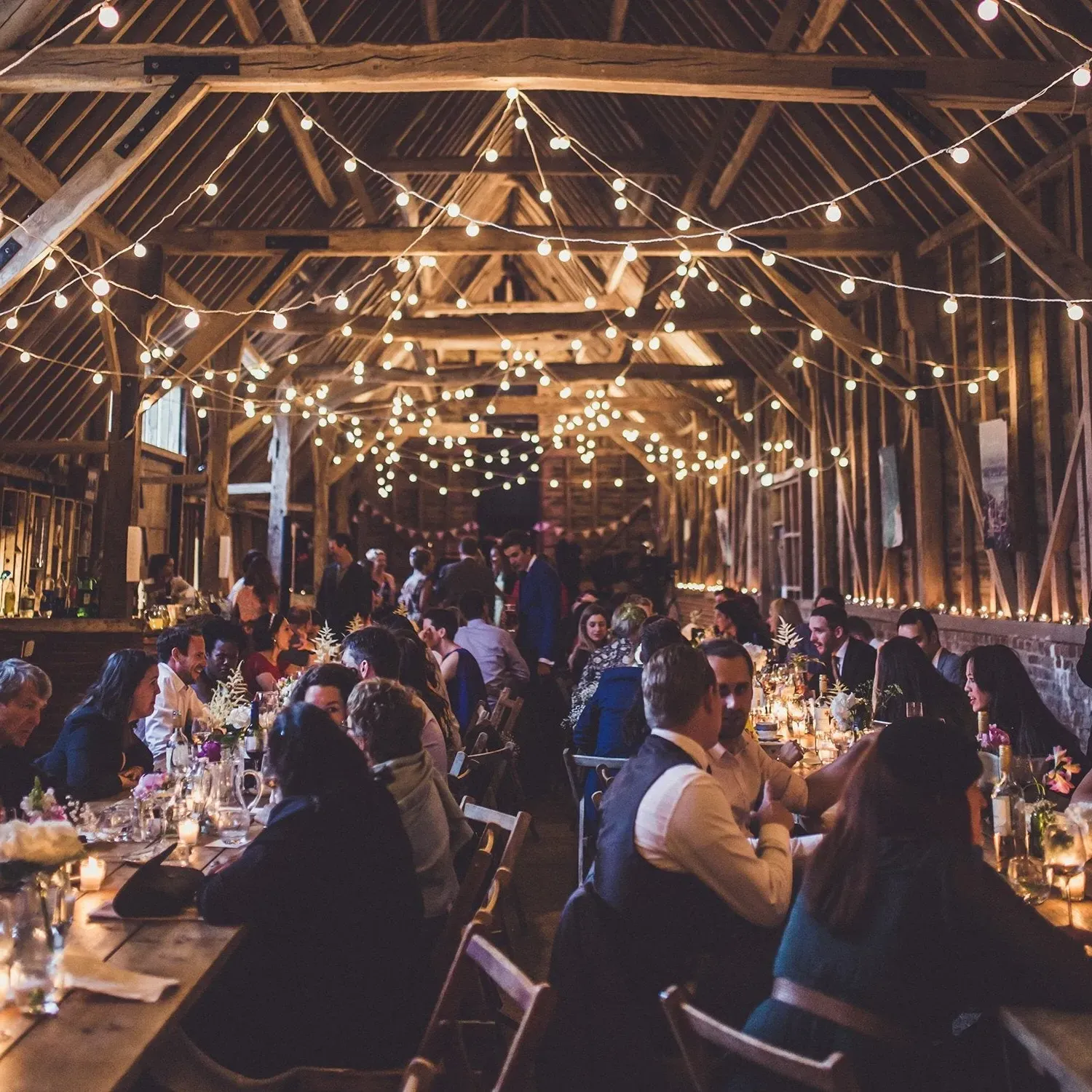 115m Connectable Festoon Lights - Warm White
