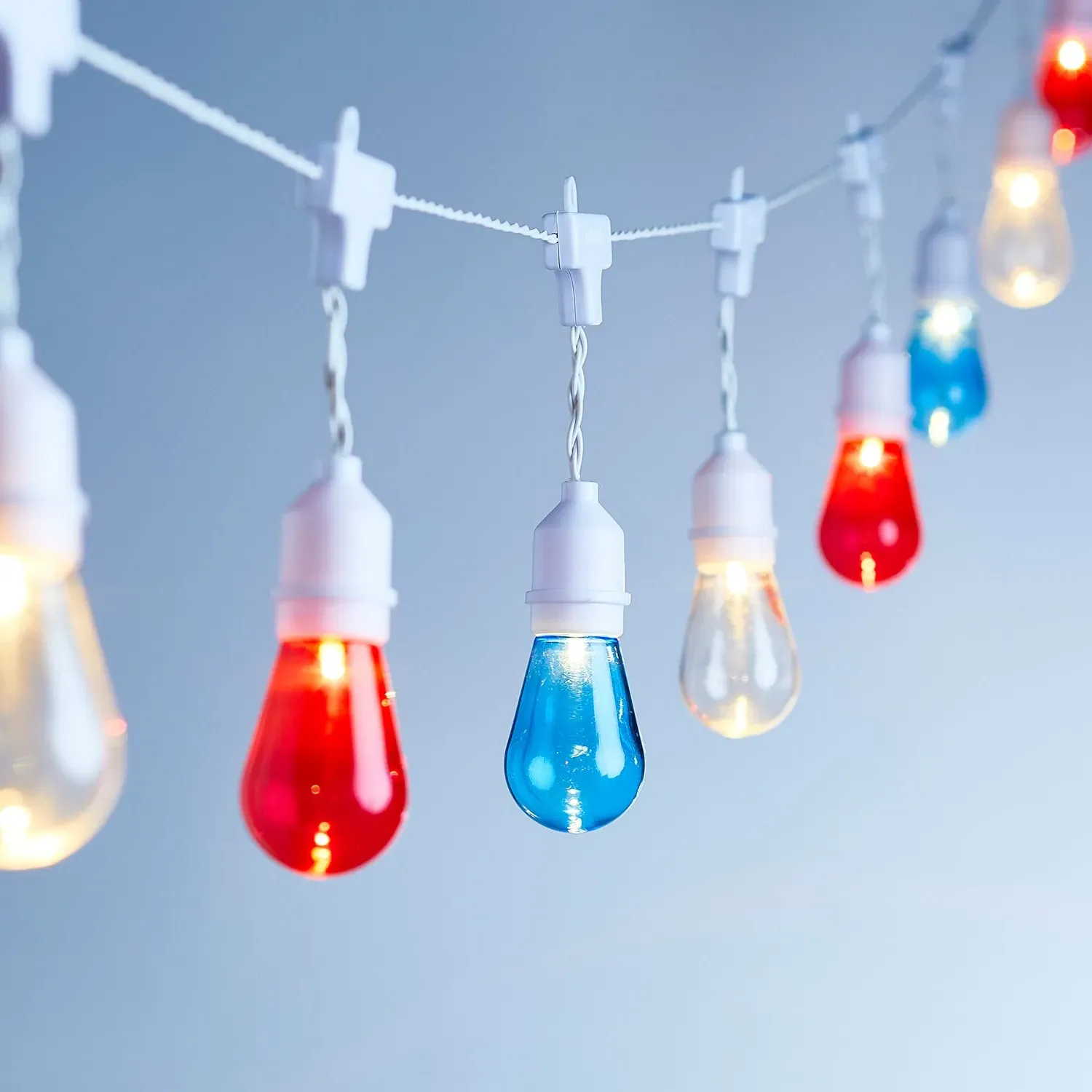 15-Bulb Drop Festoon Lights - Multi, LED image
