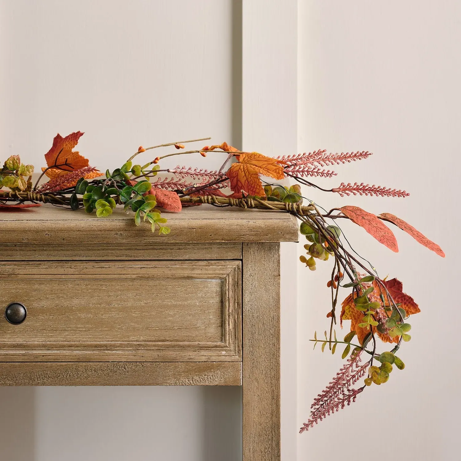 1.5m Autumn Garland - Orange, Faux Foliage image