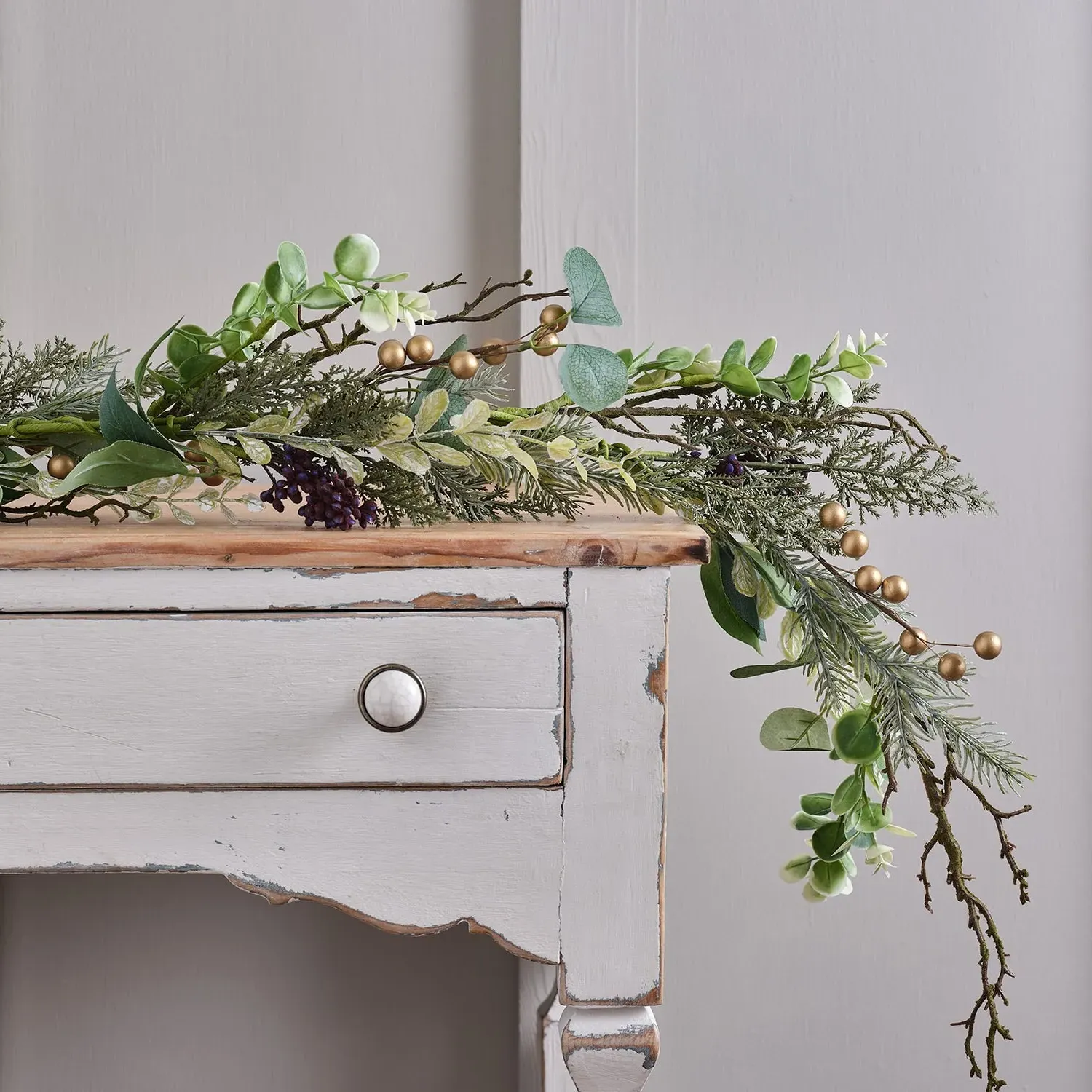 1.5m Gold Berry Garland - Faux Foliage image