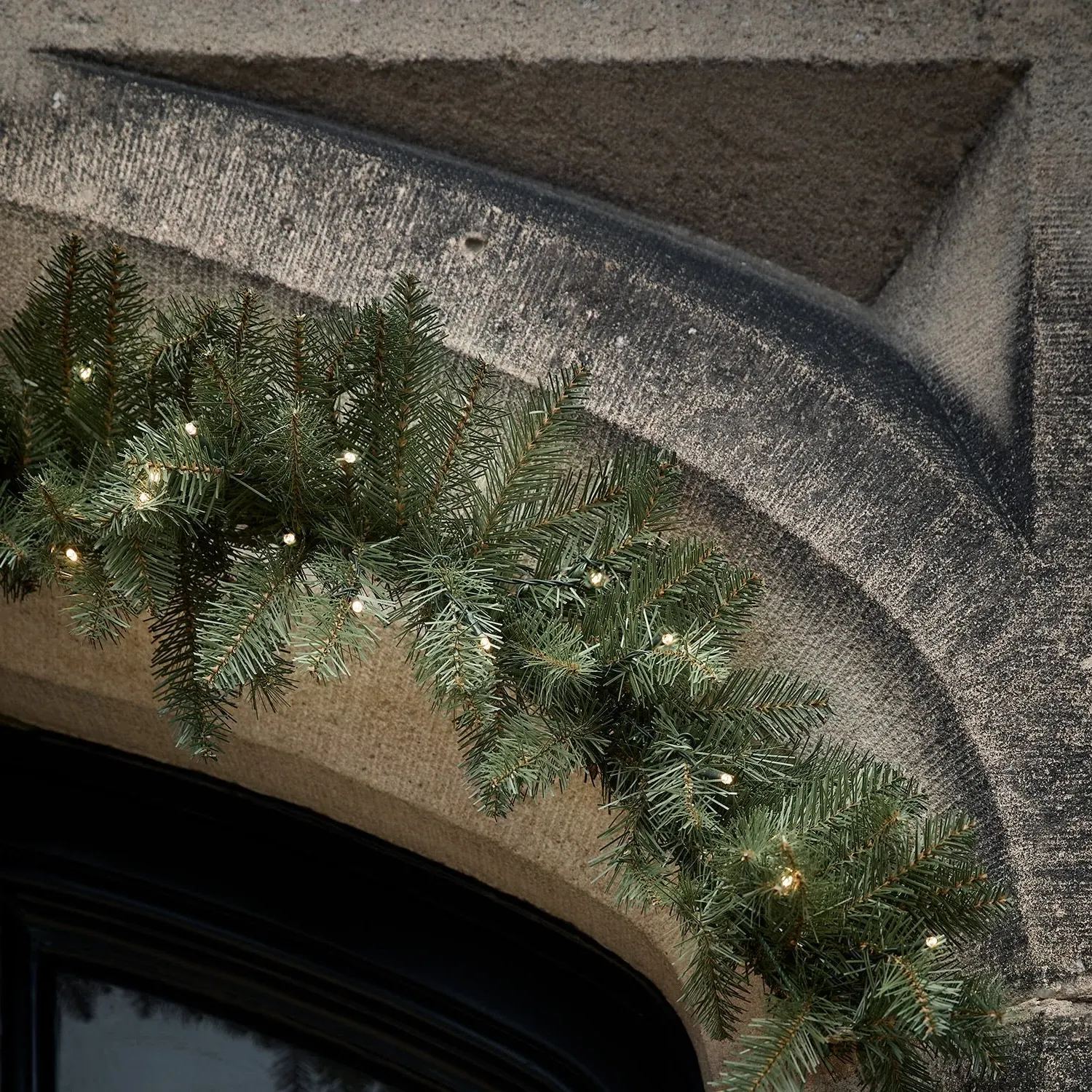 1.5m Pre-Lit LED Garland - Green, Faux Foliage