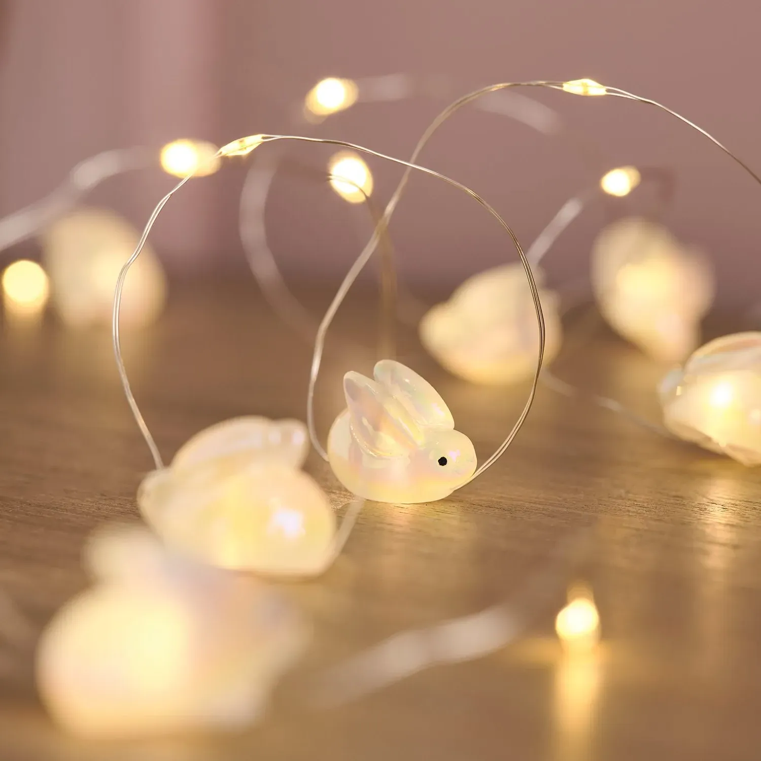 20 Bunny Micro String Lights - Warm White image