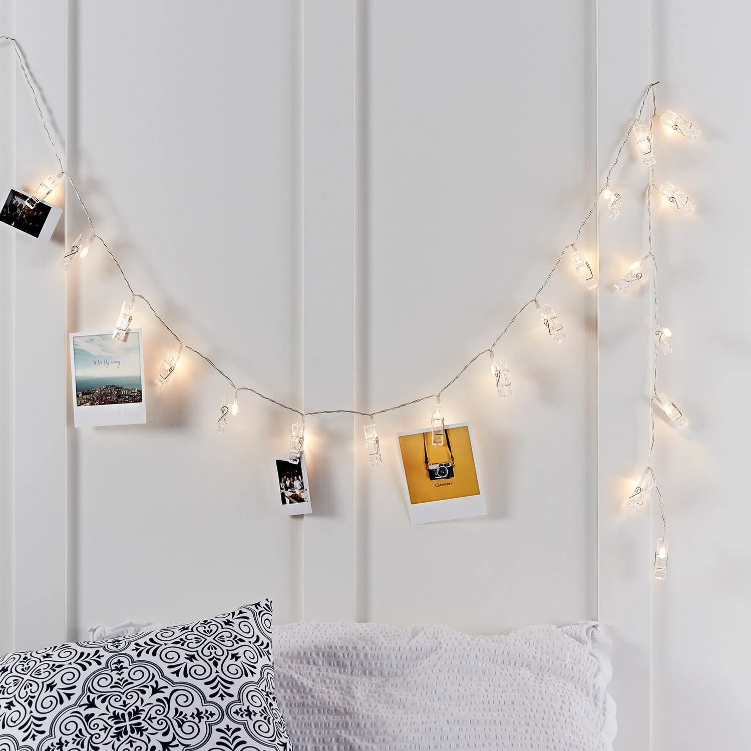 20 Peg Fairy Lights with Timer - Clear, LED