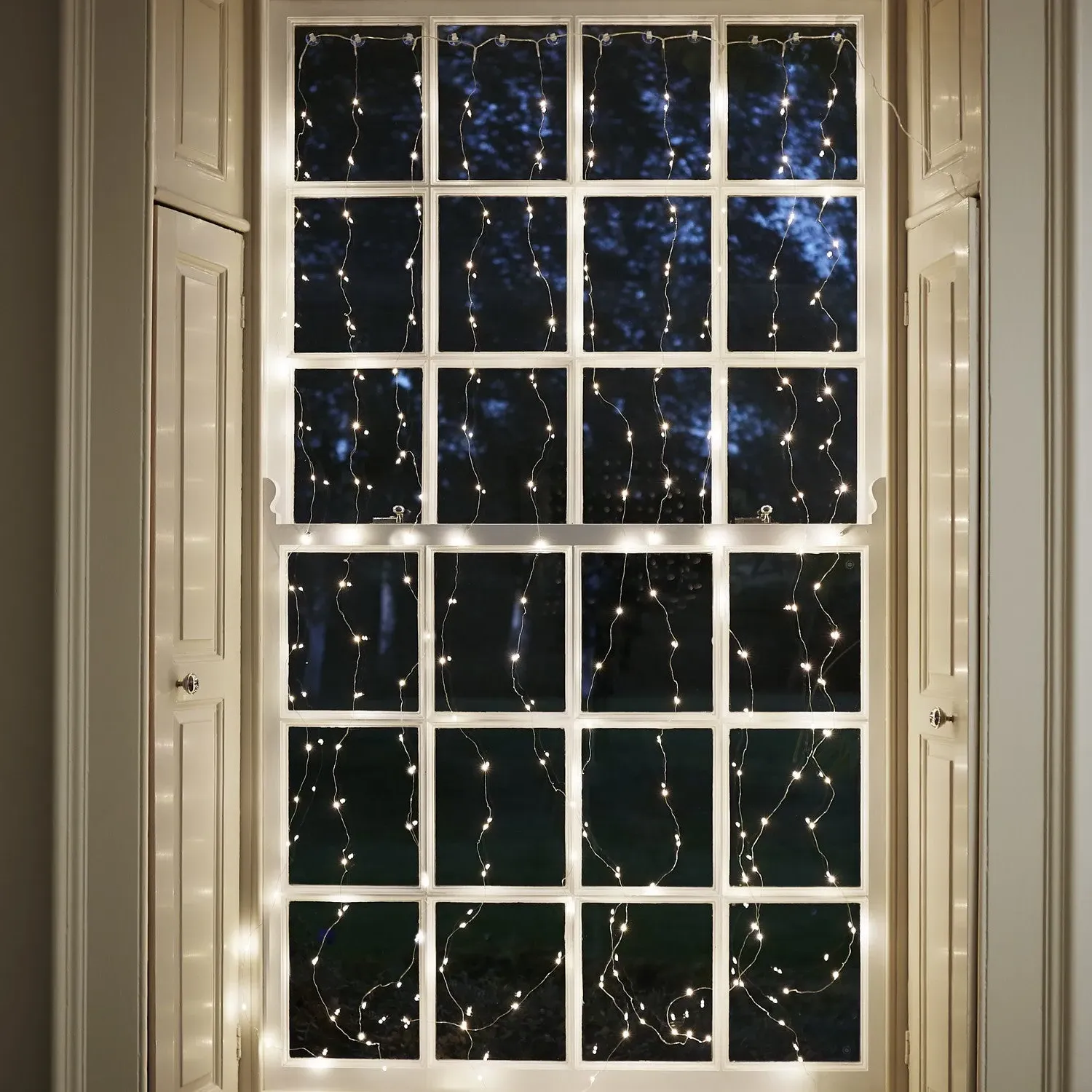 200 LED Curtain Light with Timer - Warm White image